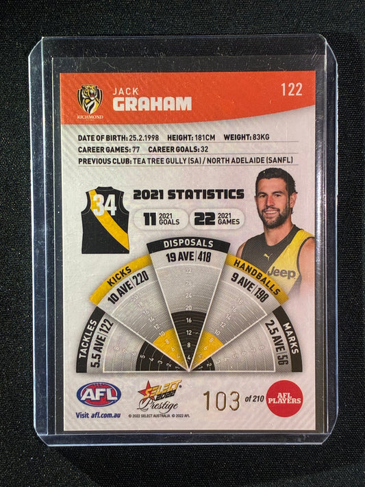 2022 Footy Stars Prestige JACK GRAHAM Orange Parallel 103/210