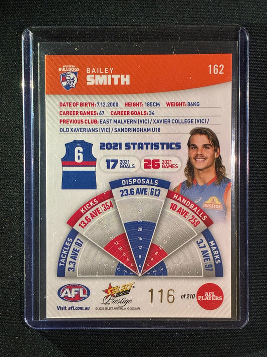 2022 Footy Stars Prestige BAILEY SMITH Orange Parallel 116/210