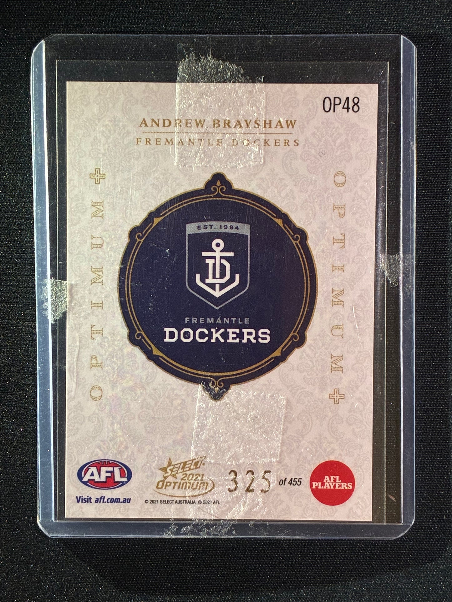 2021 Optimum ANDREW BRAYSHAW Optimum+ Plus 325/455