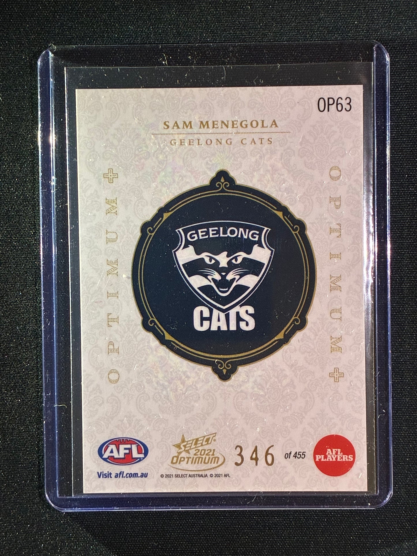 2021 Optimum SAM MENEGOLA Optimum+ Plus 346/455