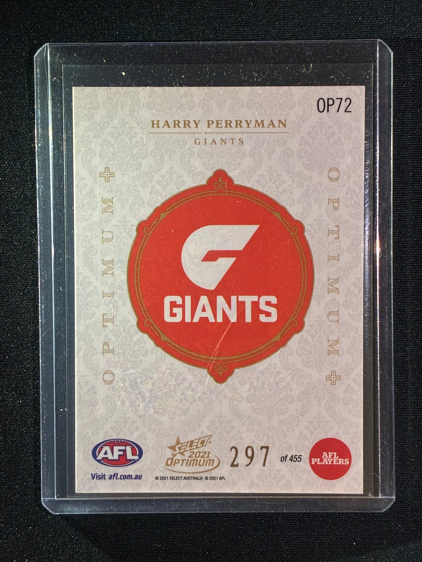 2021 Optimum HARRY PERRYMAN Optimum+ Plus 297/455