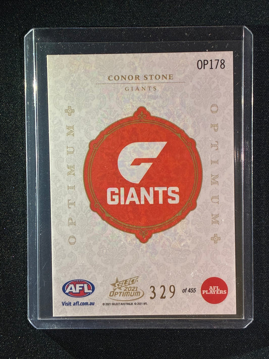 2021 Optimum CONOR STONE Rookie Optimum+ Plus 329/455