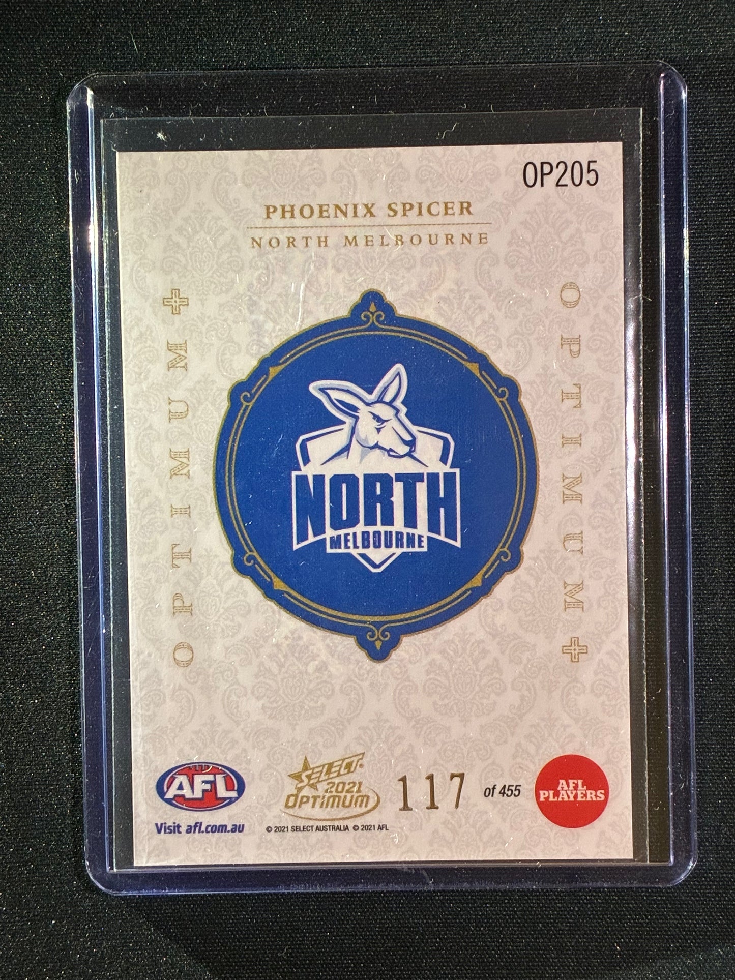 2021 Optimum PHOENIX SPICER Rookie Optimum+ Plus 117/455