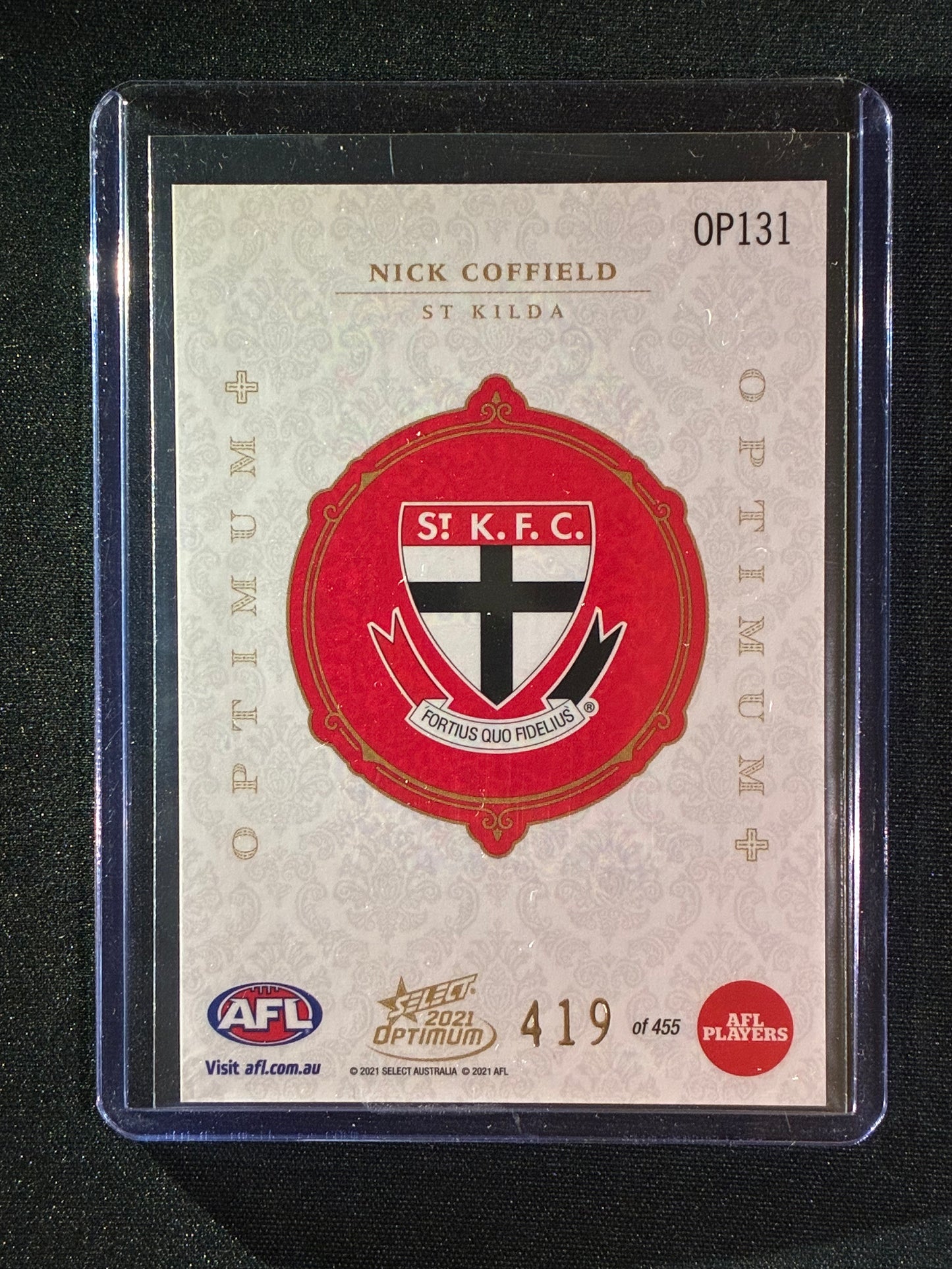 2021 Optimum NICK COFFIELD Optimum+ Plus 419/455