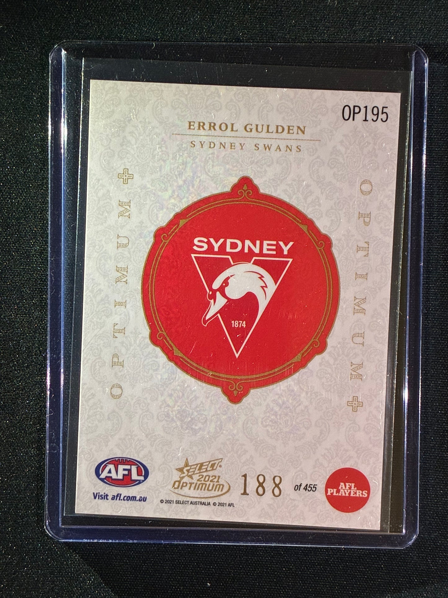 2021 Optimum ERROL GULDEN Rookie Optimum+ Plus 188/455