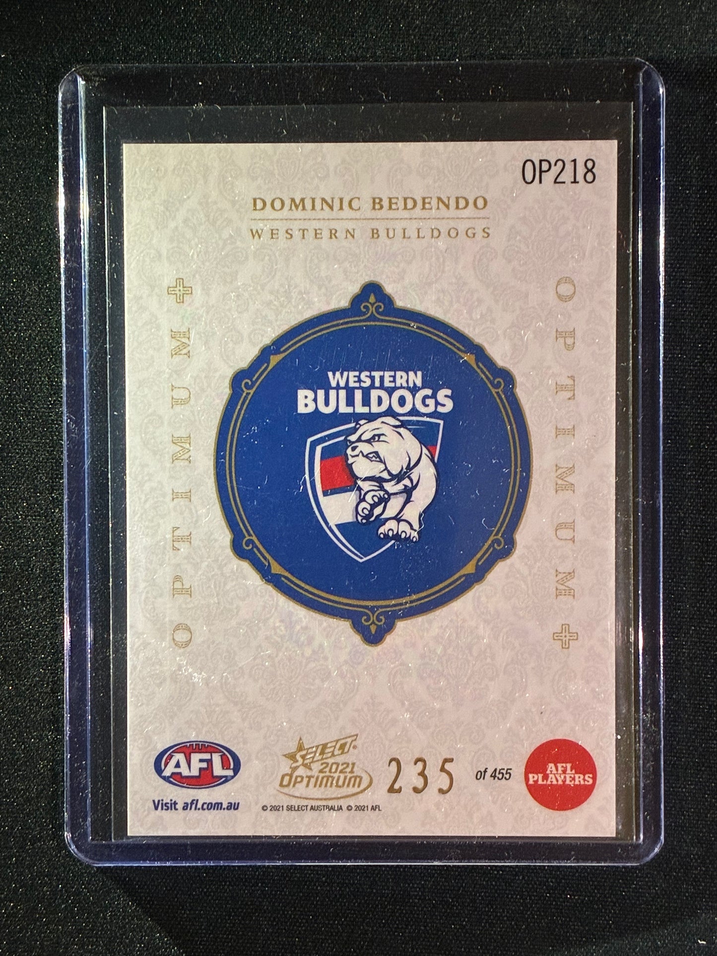 2021 Optimum DOMINIC BEDENDO Rookie Optimum+ Plus 235/455