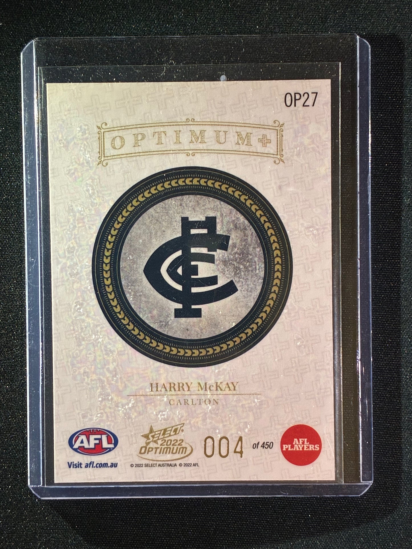 2022 Optimum HARRY MCKAY Optimum+ Plus 004/450