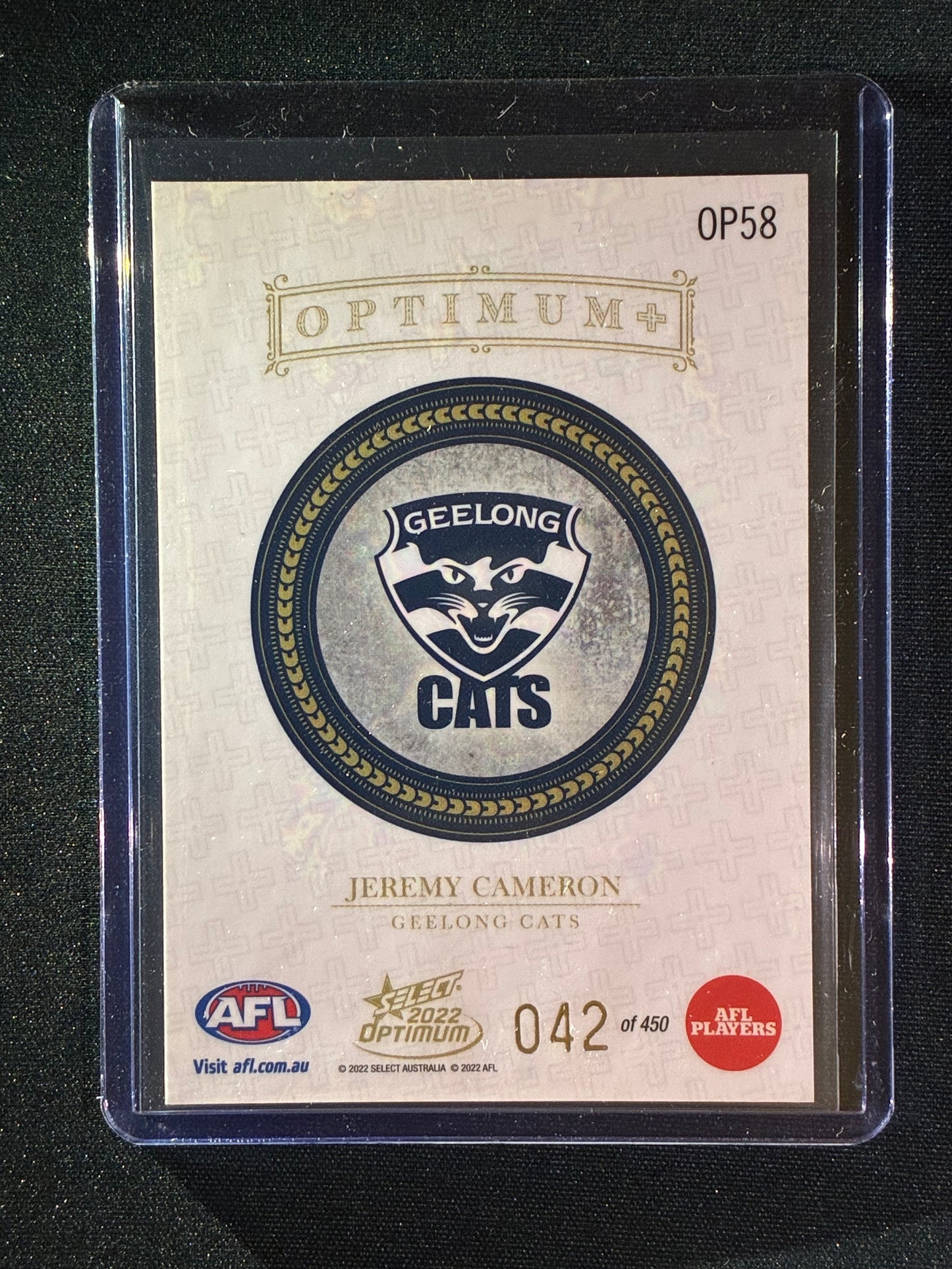 2022 Optimum JEREMY CAMERON Optimum+ Plus 42/450