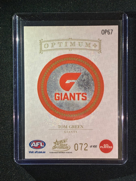 2022 Optimum TOM GREEN Optimum+ Plus 72/450