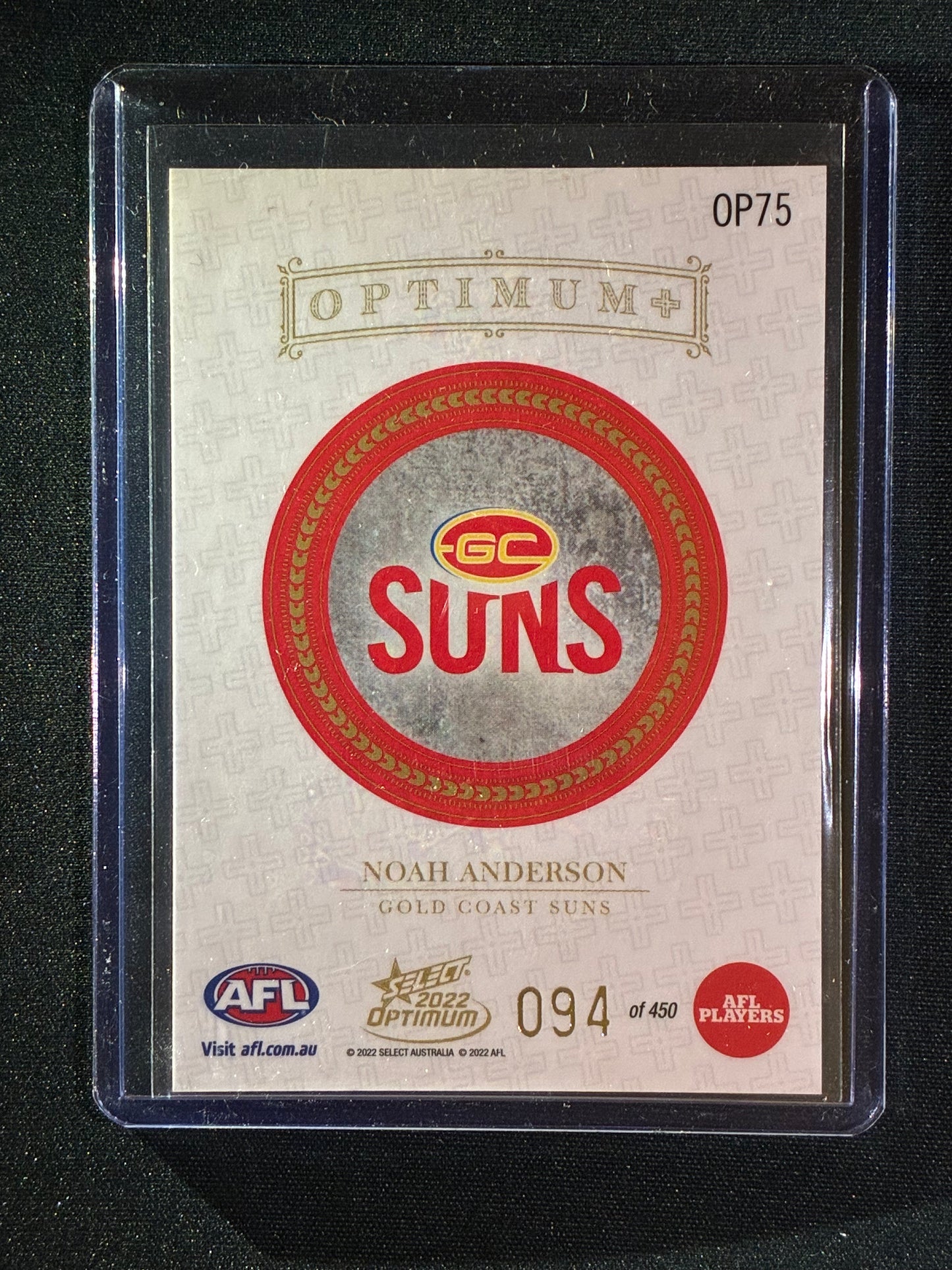 2022 Optimum NOAH ANDERSON Optimum+ Plus 94/450