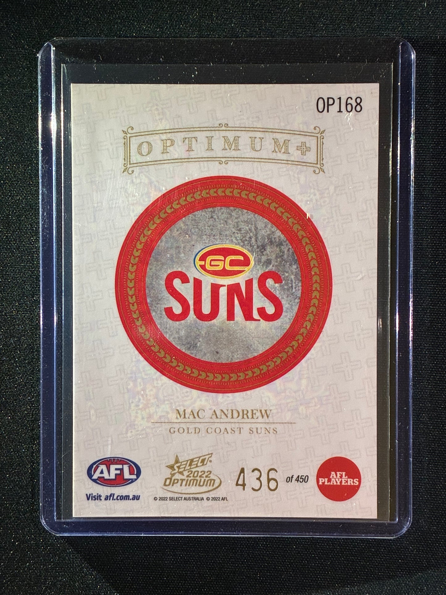 2022 Optimum MAC ANDREW Rookie Optimum+ Plus 436/450