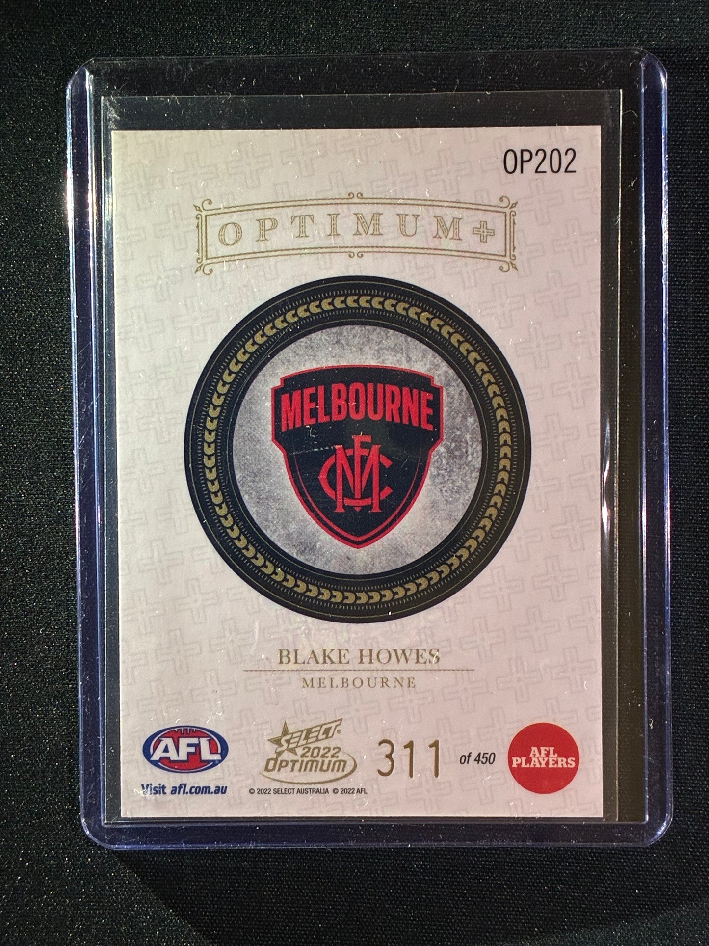 2022 Optimum BLAKE HOWES Rookie Optimum+ Plus 311/450