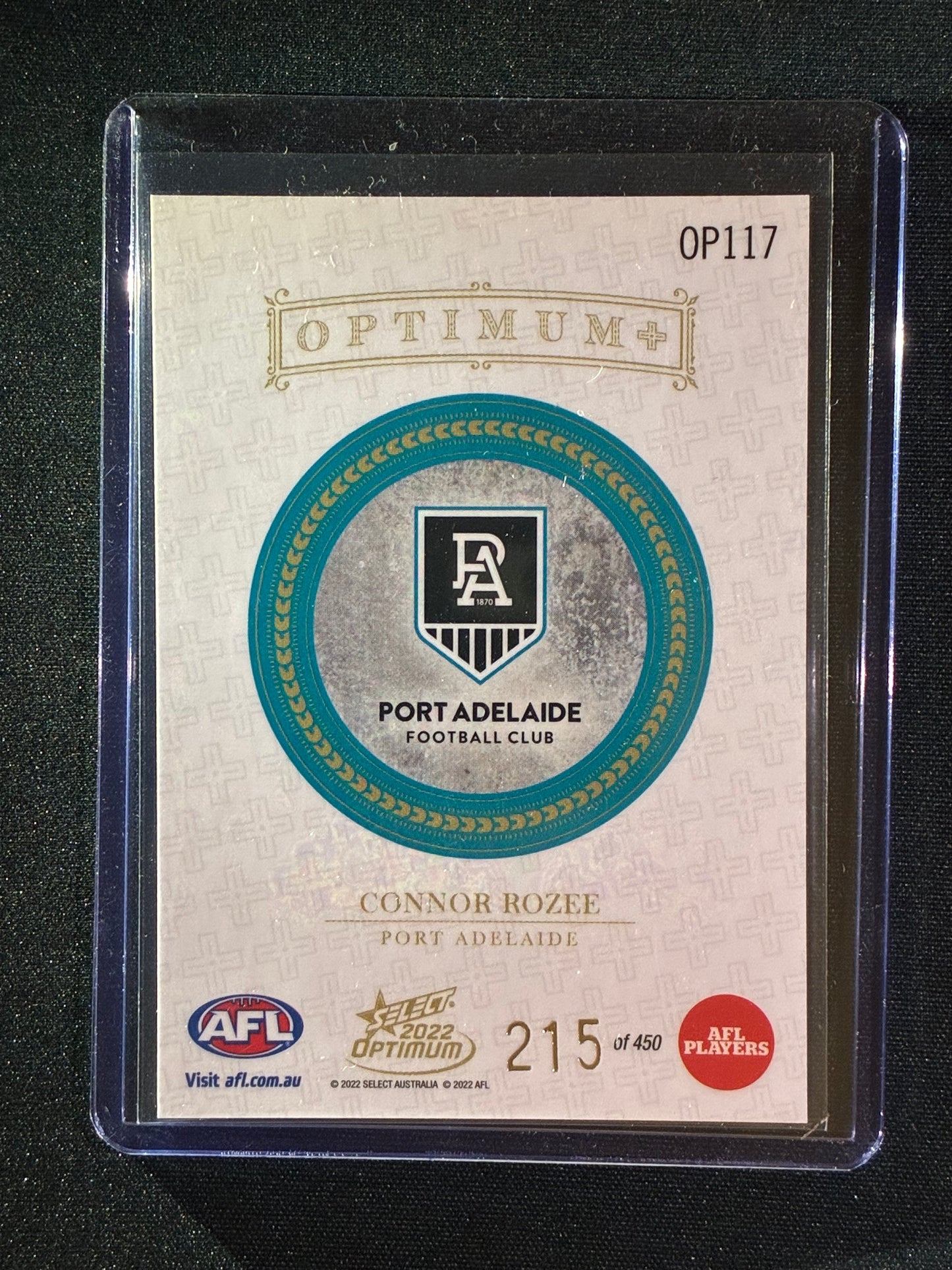 2022 Optimum CONNOR ROZEE Optimum+ Plus 215/450