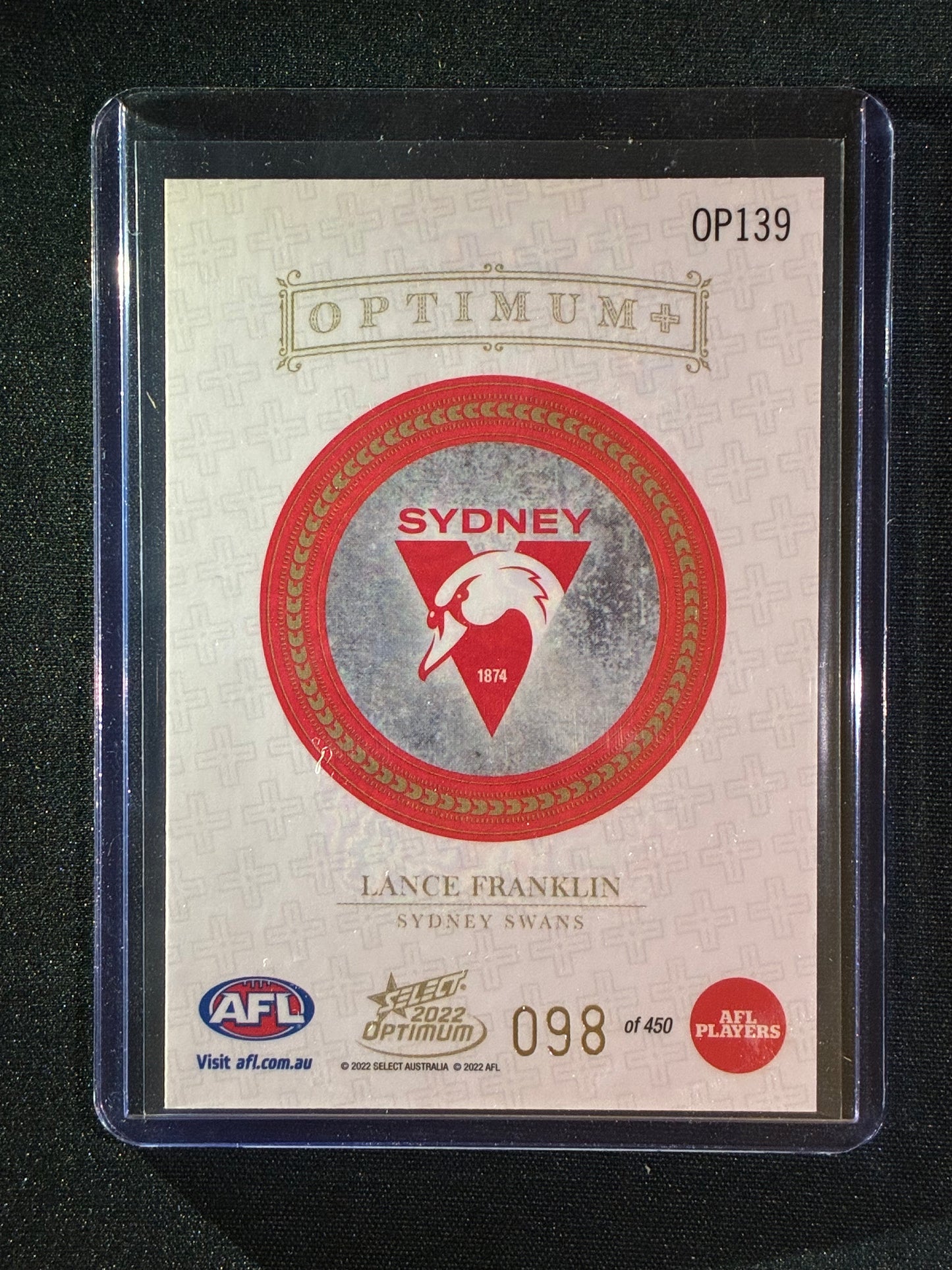 2022 Optimum LANCE FRANKLIN Optimum+ Plus 98/450