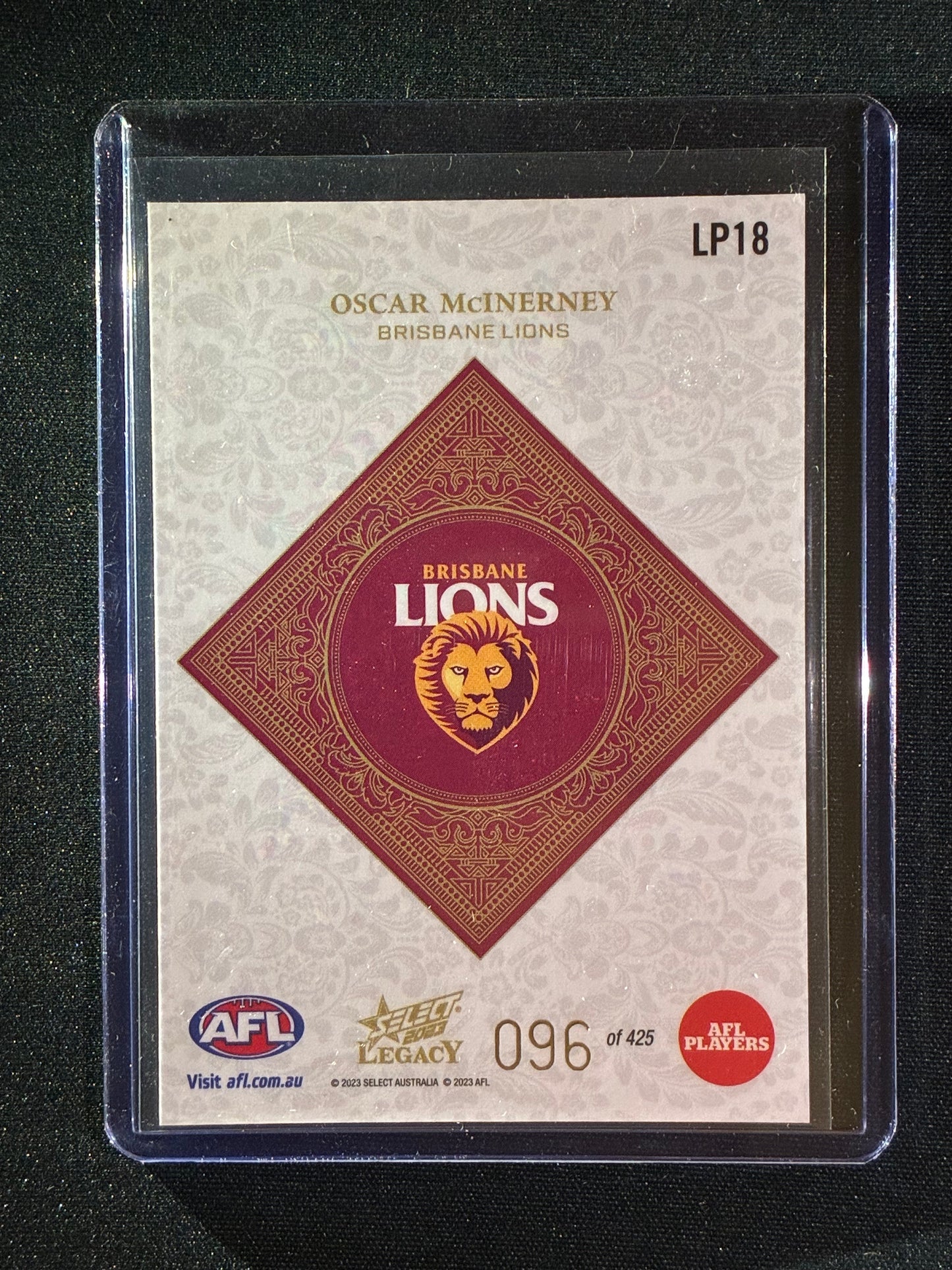 2023 Legacy OSCAR MCINERNEY Legacy Plus 96/425