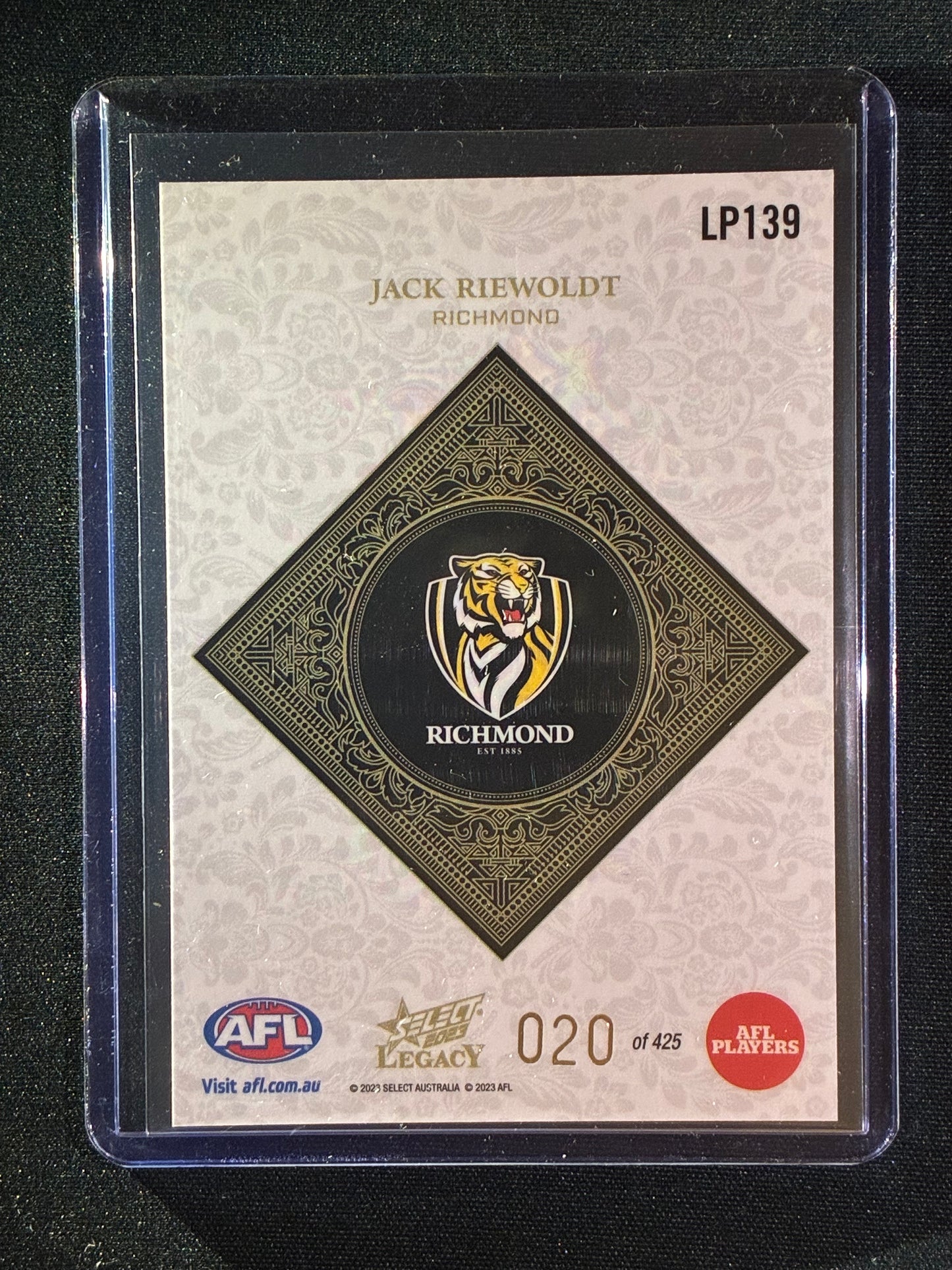 2023 Legacy JACK RIEWOLDT Legacy Plus 20/425