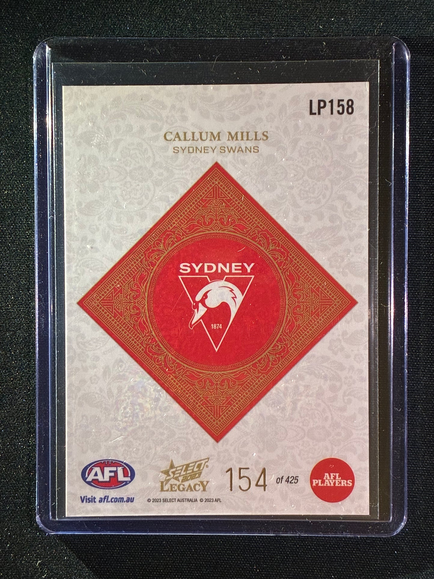 2023 Legacy CALLUM MILLS Legacy Plus 154/425
