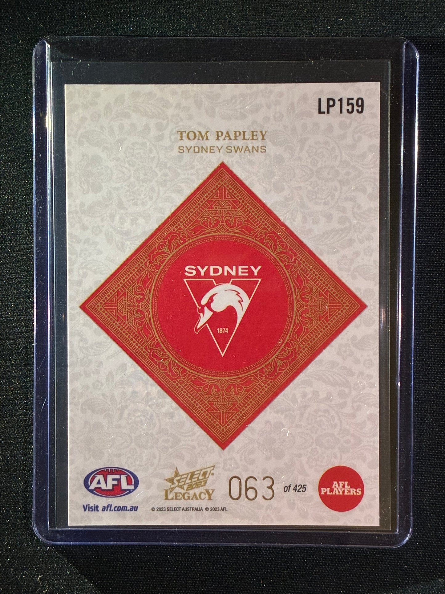 2023 Legacy TOM PAPLEY Legacy Plus 63/425