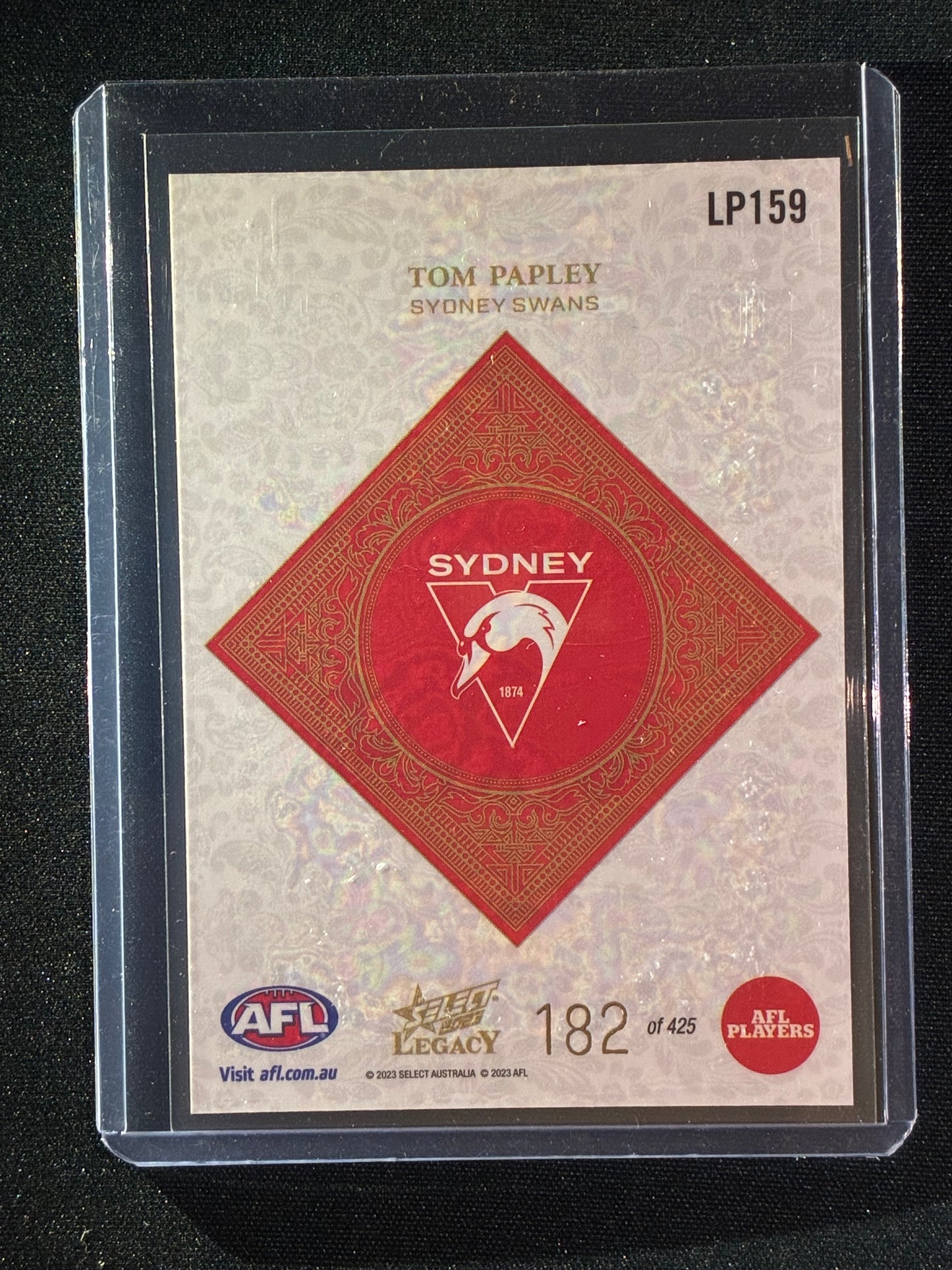 2023 Legacy TOM PAPLEY Legacy Plus 182/425