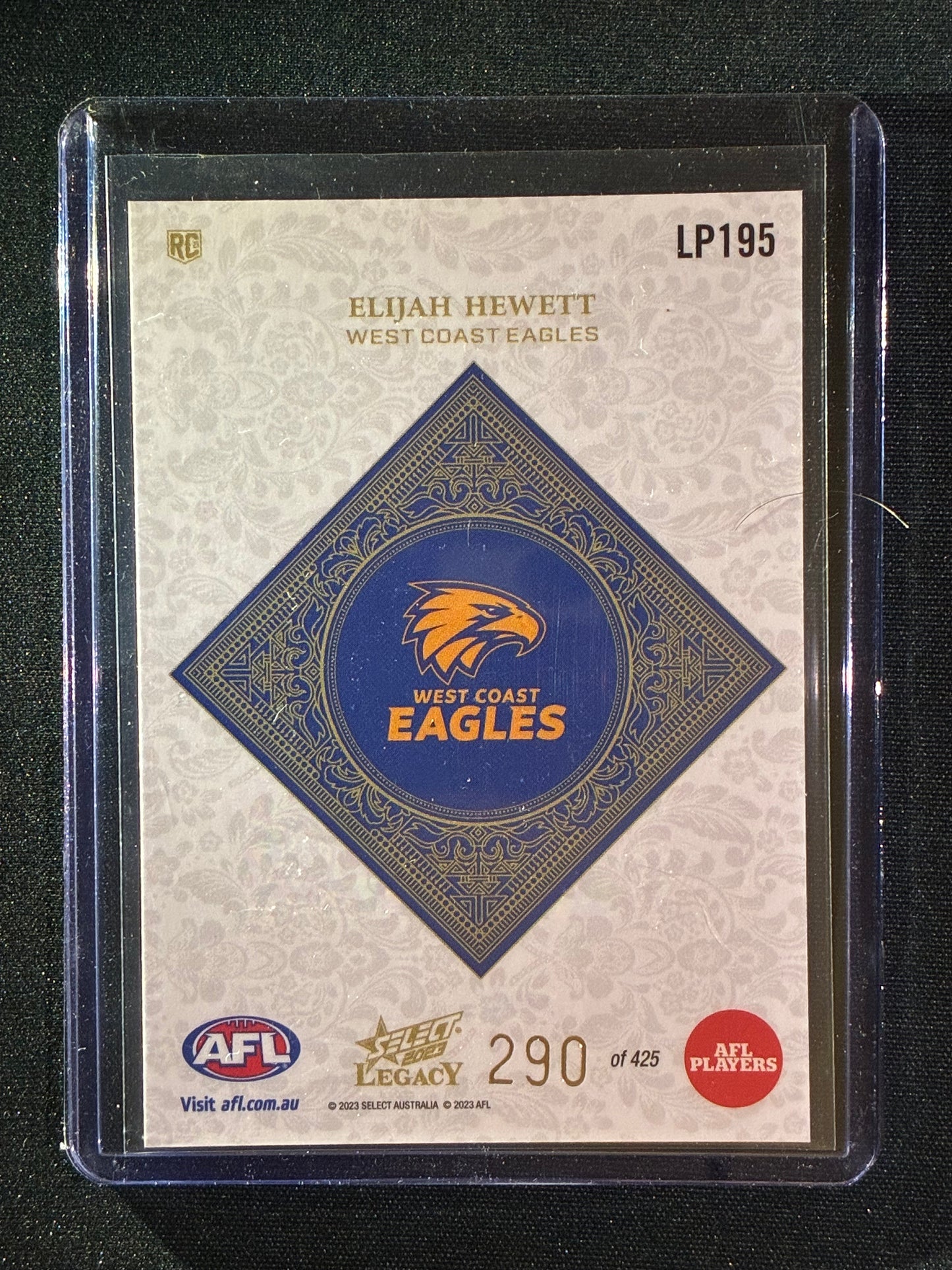 2023 Legacy ELIJAH HEWETT Rookie Legacy Plus 290/425