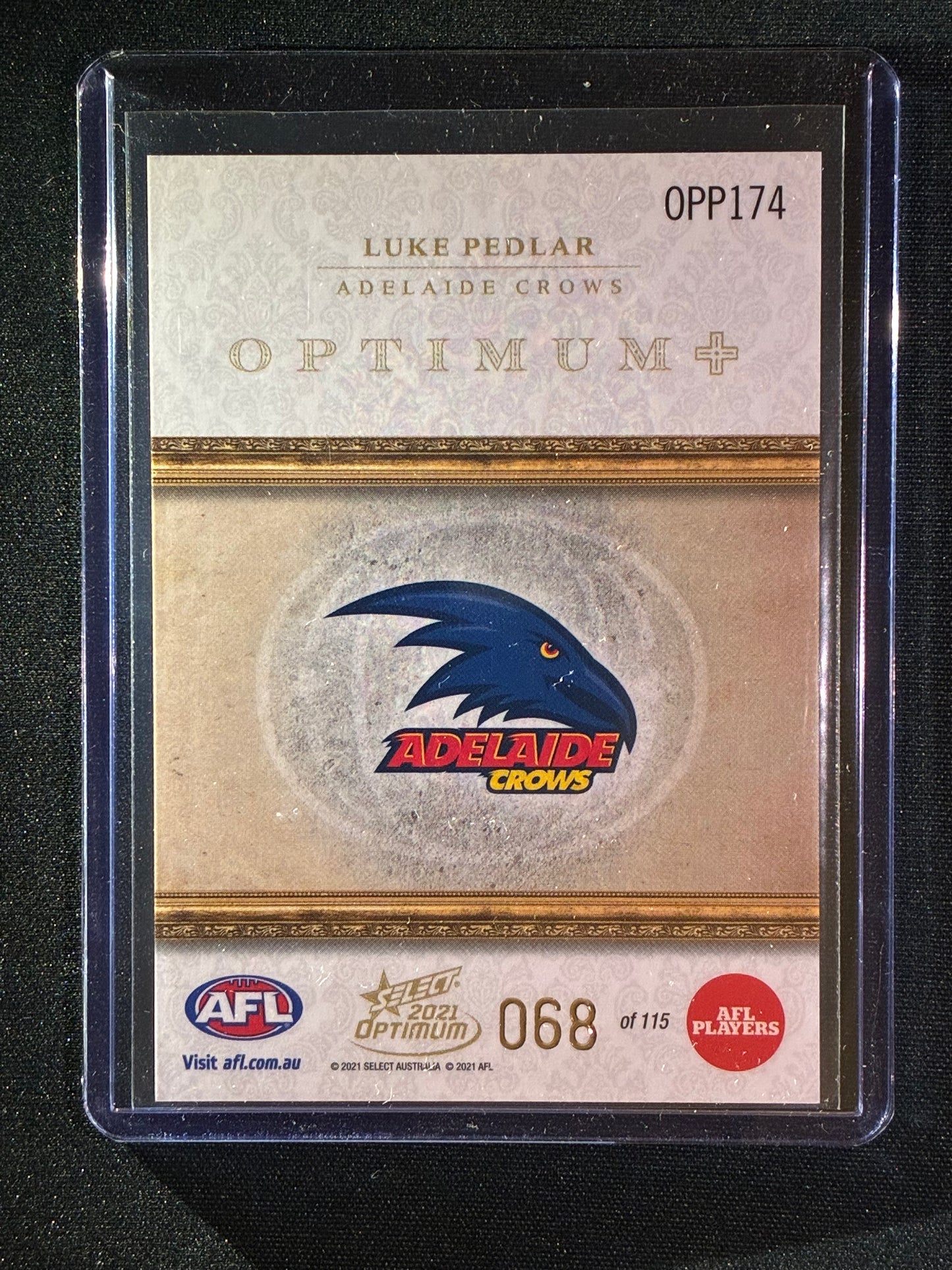 2021 Optimum LUKE PEDLAR Rookie Optimum+ Plus Parallel 68/115