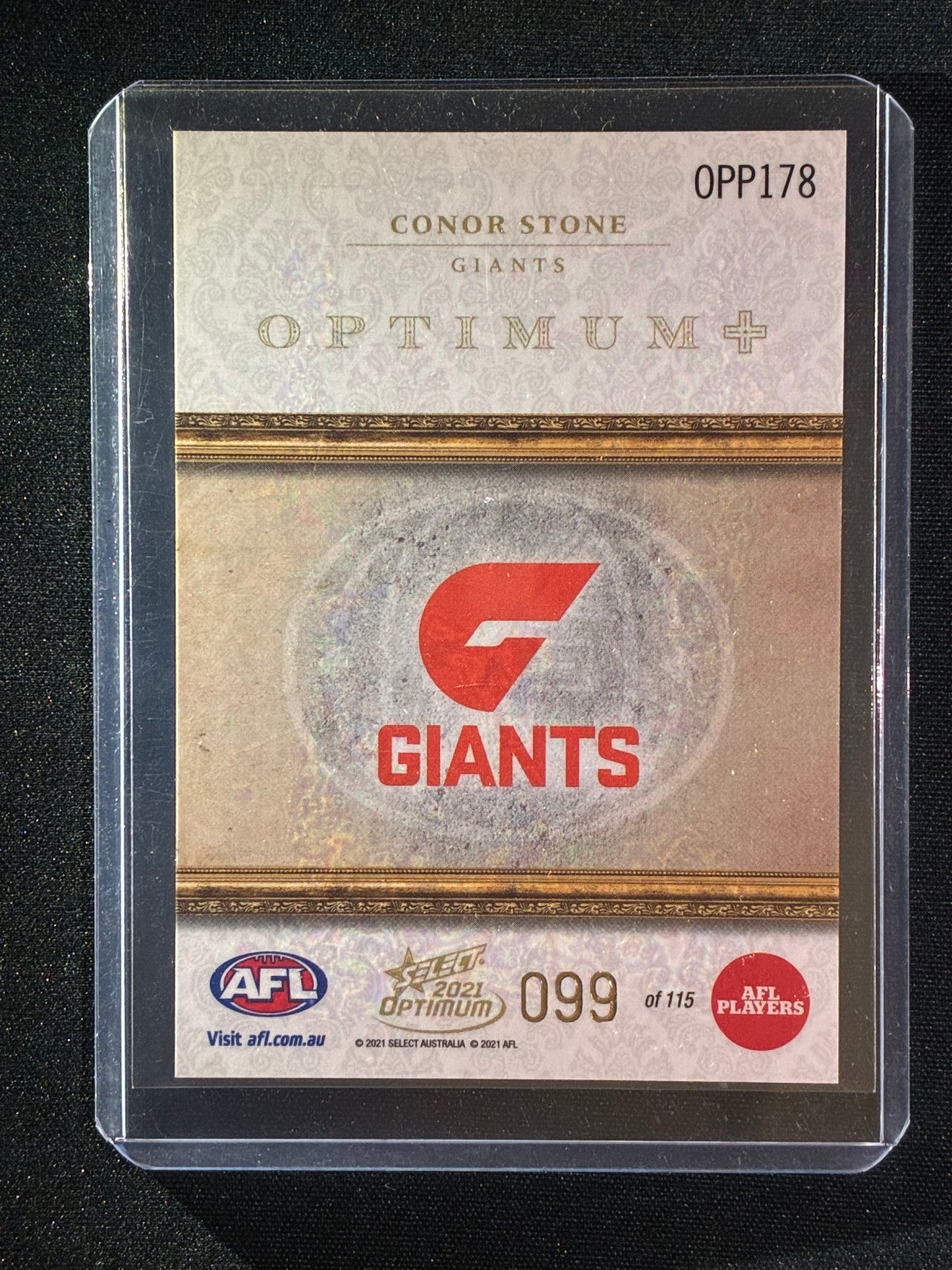 2021 Optimum CONOR STONE Rookie Optimum+ Plus Parallel 99/115