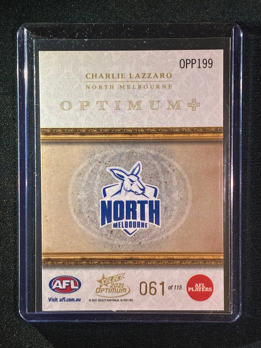 2021 Optimum CHARLIE LAZZARO Rookie Optimum+ Plus Parallel 61/115
