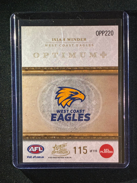 2021 Optimum ISIAH WINDER Rookie Optimum+ Plus Parallel 115/115 1/1