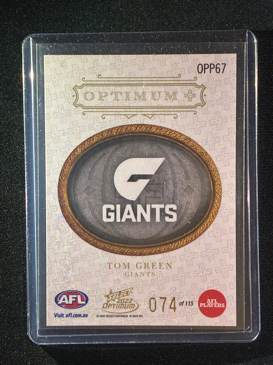 2022 Optimum TOM GREEN Optimum+ Plus Parallel 74/115