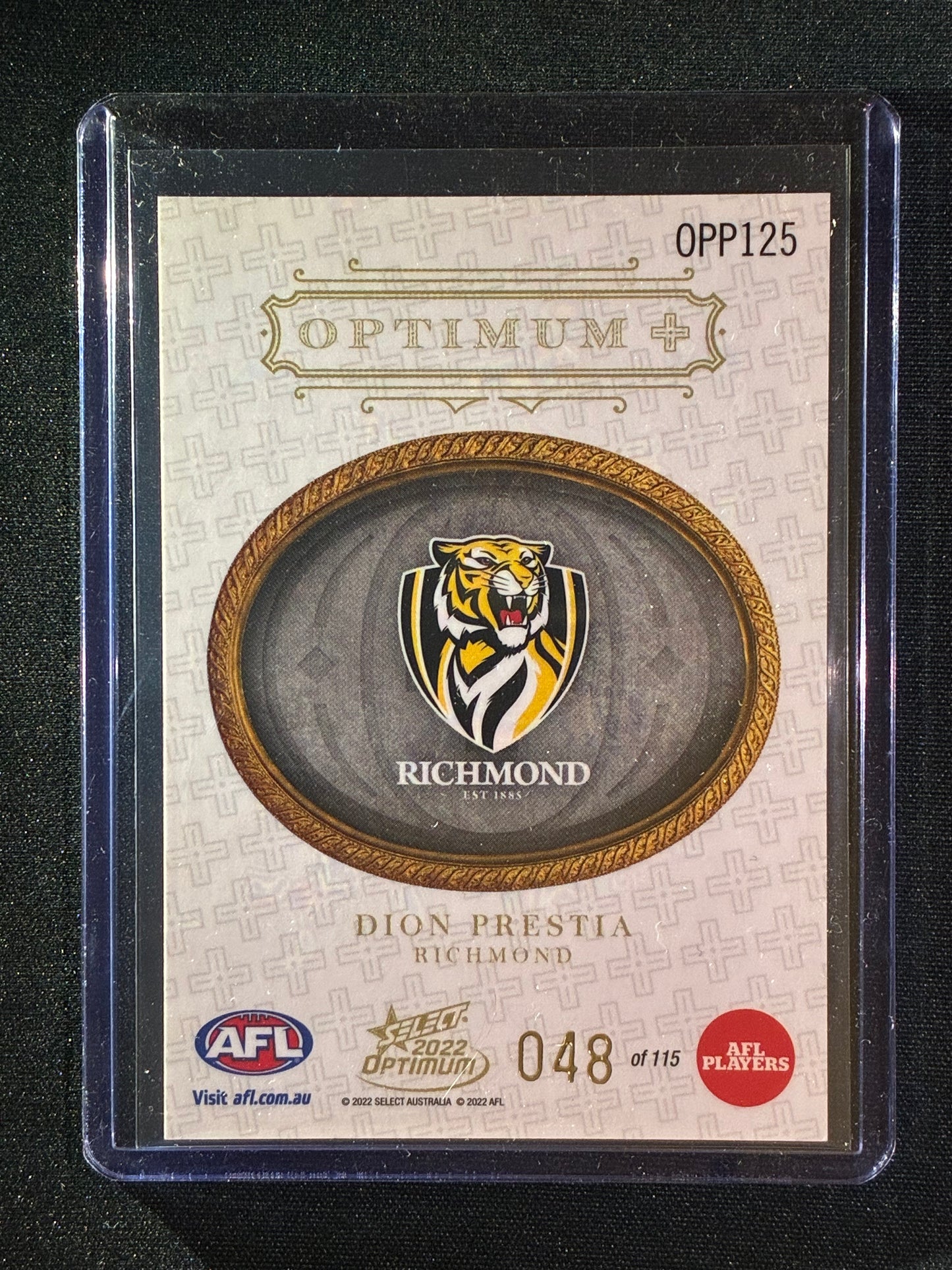 2022 Optimum DION PRESTIA Optimum+ Plus Parallel 48/115