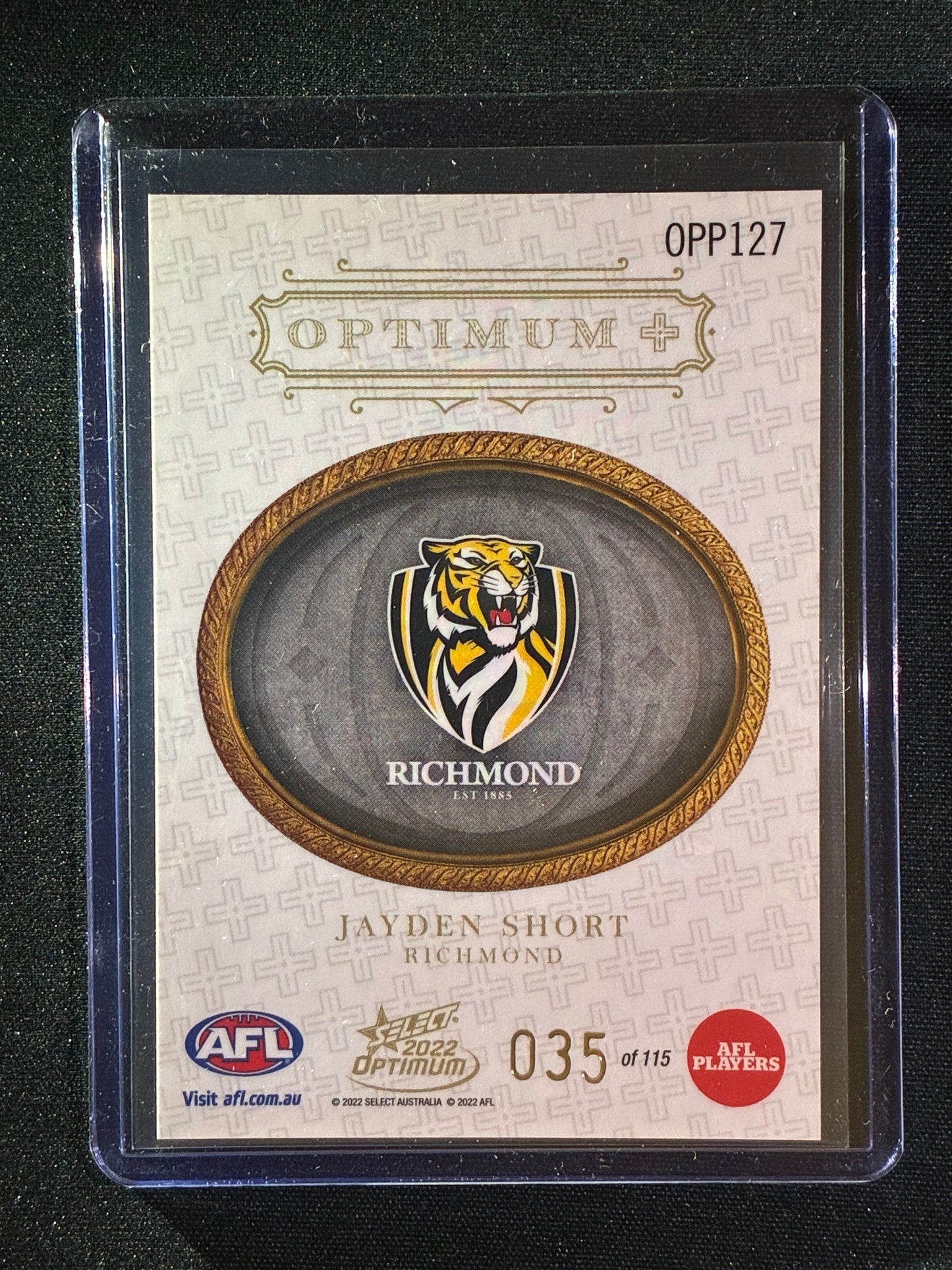 2022 Optimum JAYDEN SHORT Optimum+ Plus Parallel 35/115