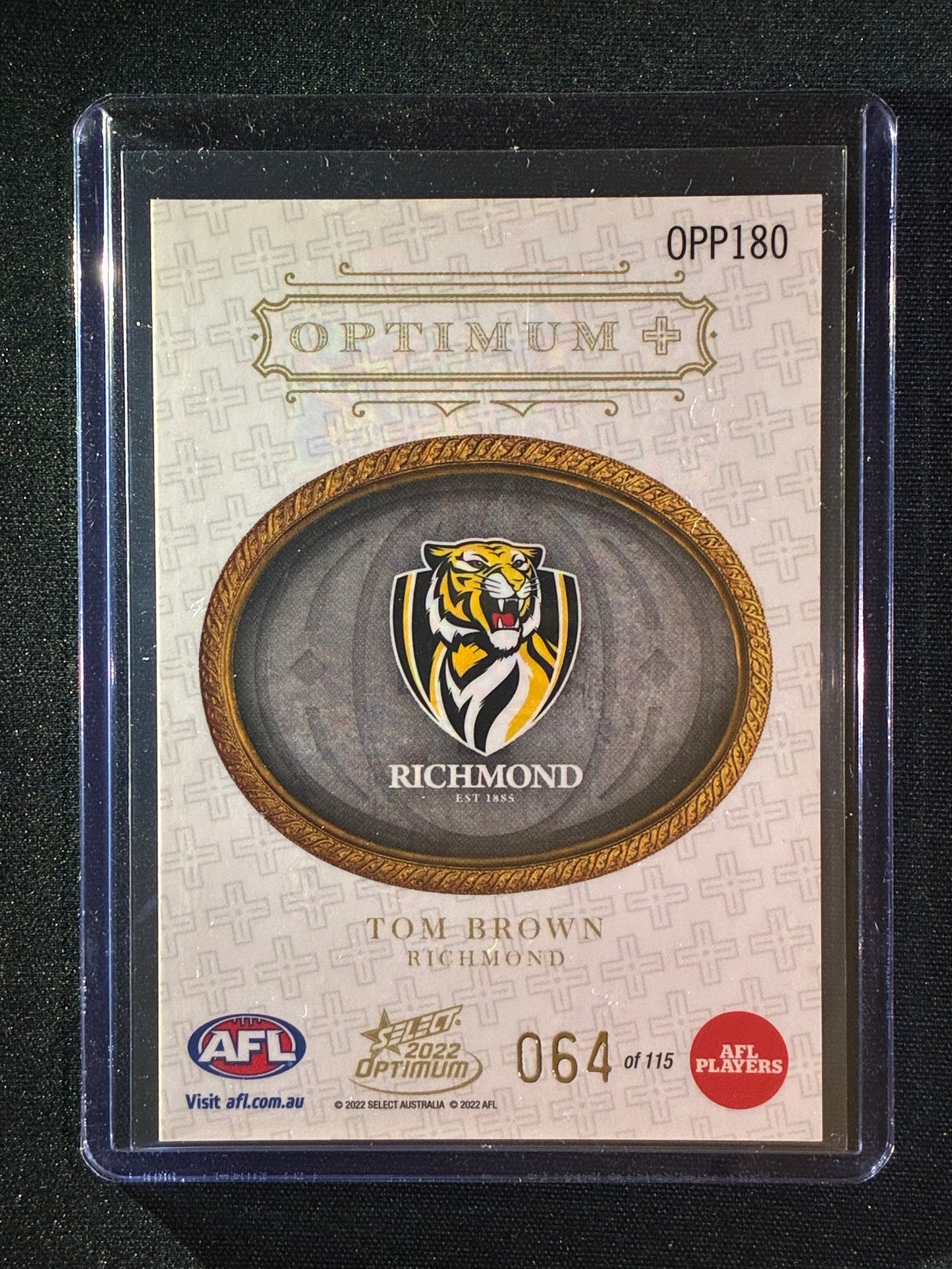 2022 Optimum TOM BROWN Rookie Optimum+ Plus Parallel 64/115