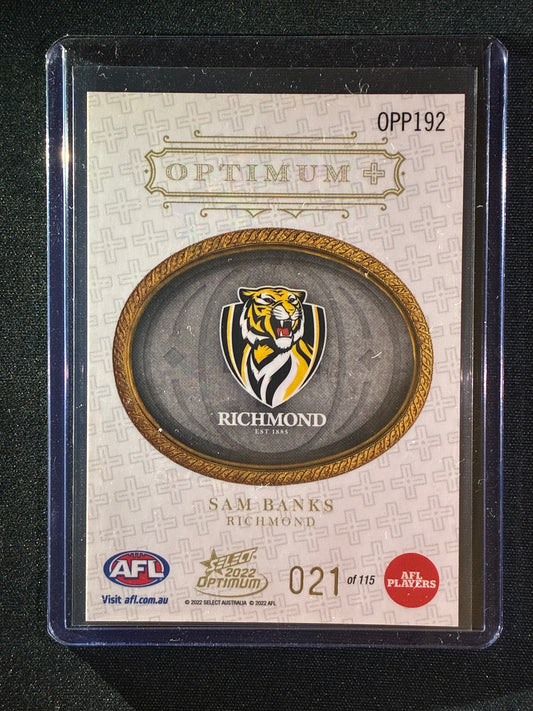 2022 Optimum SAM BANKS Rookie Optimum+ Plus Parallel 21/115