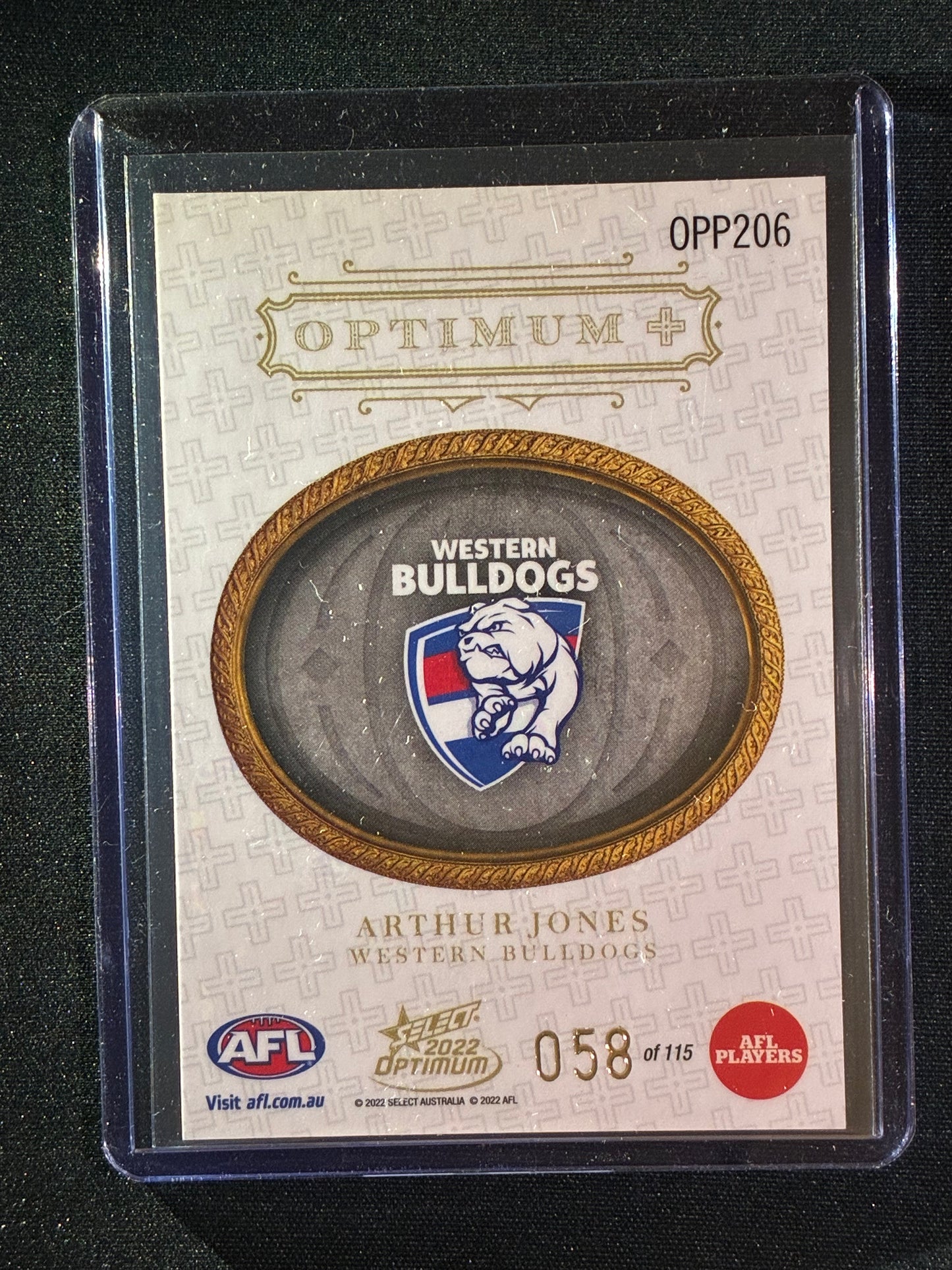 2022 Optimum ARTHUR JONES Rookie Optimum+ Plus Parallel 58/115