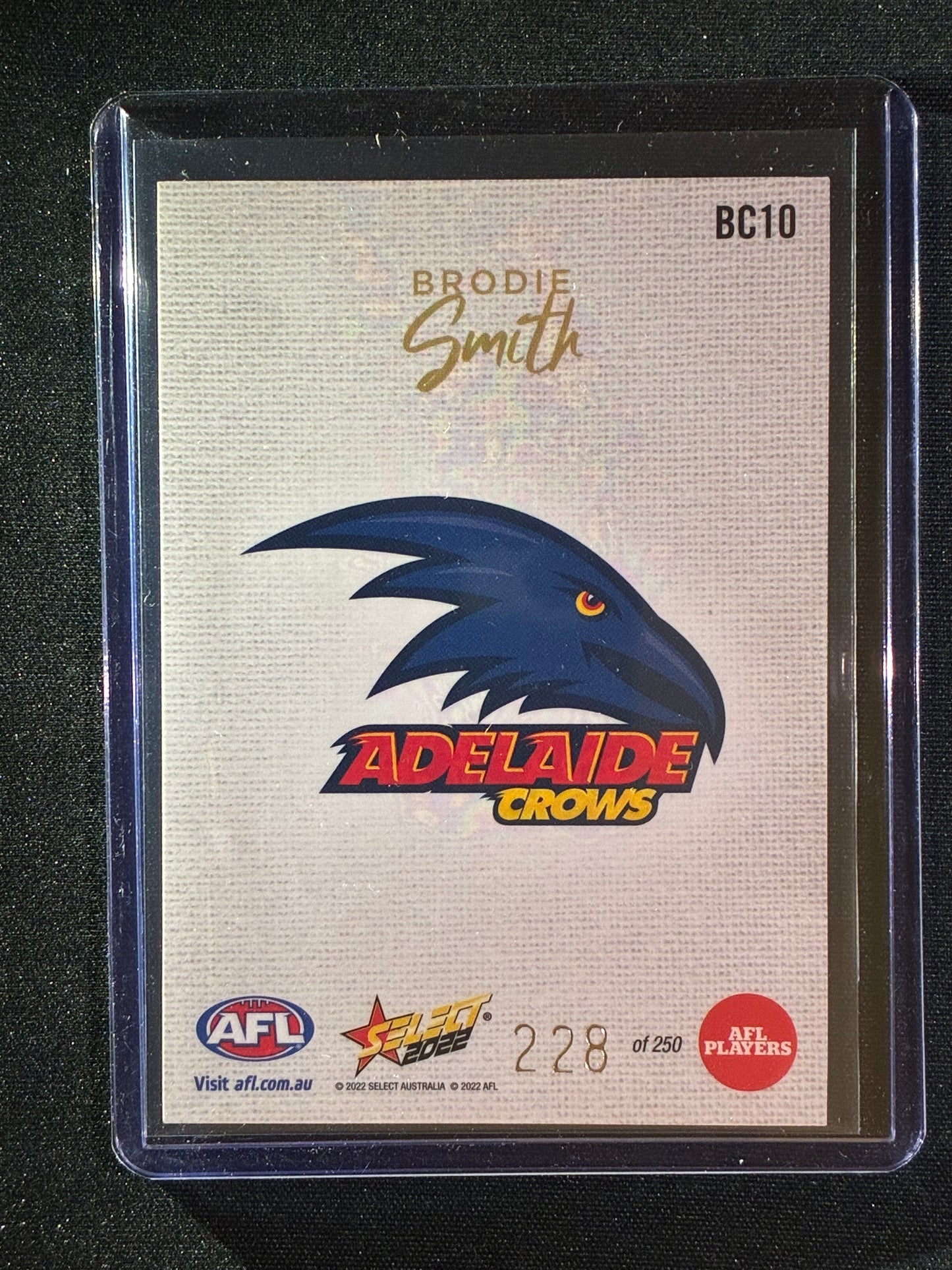 2022 Footy Stars BRODIE SMITH Blank Canvas 228/250