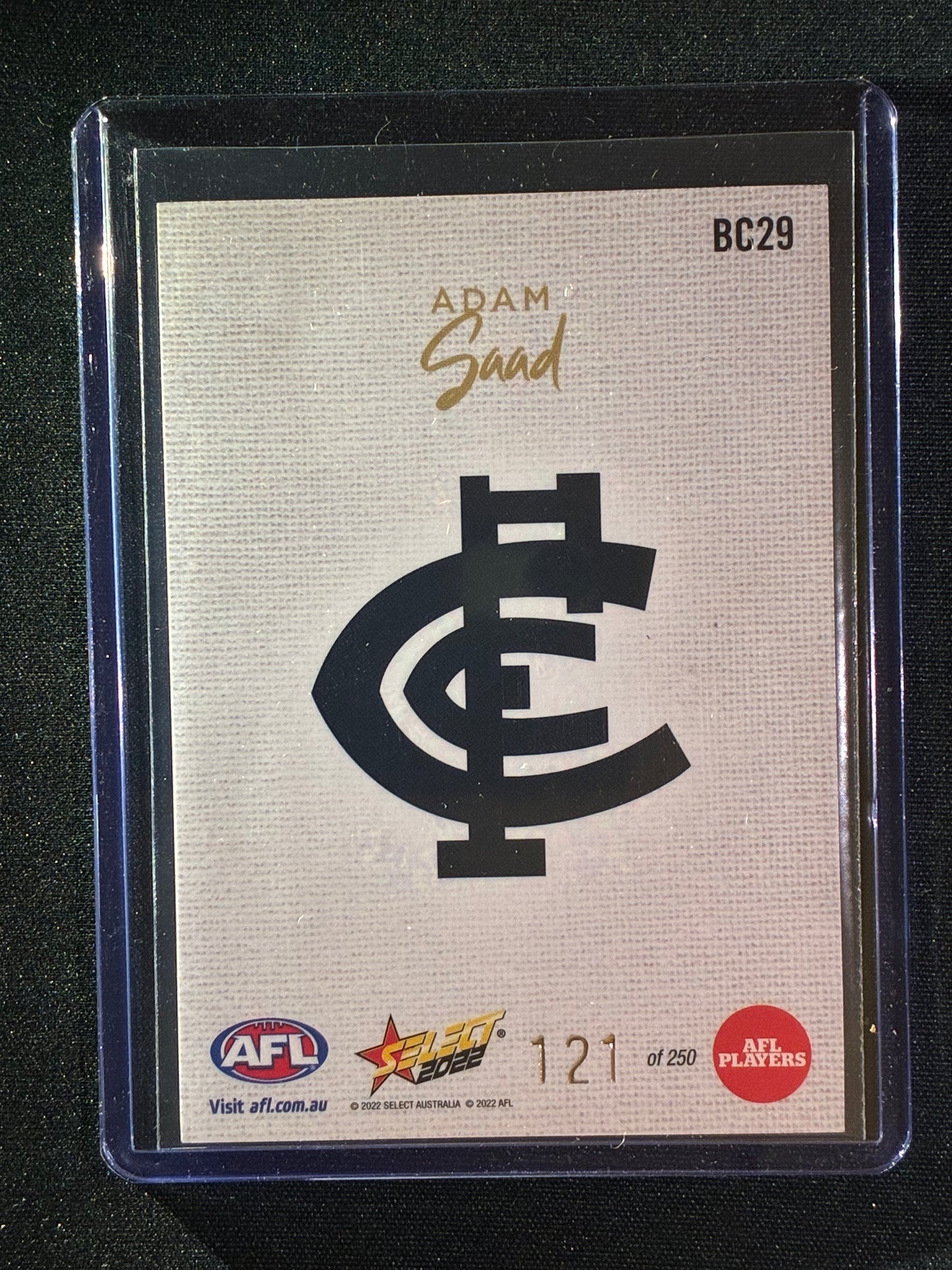 2022 Footy Stars ADAM SAAD Blank Canvas 121/250