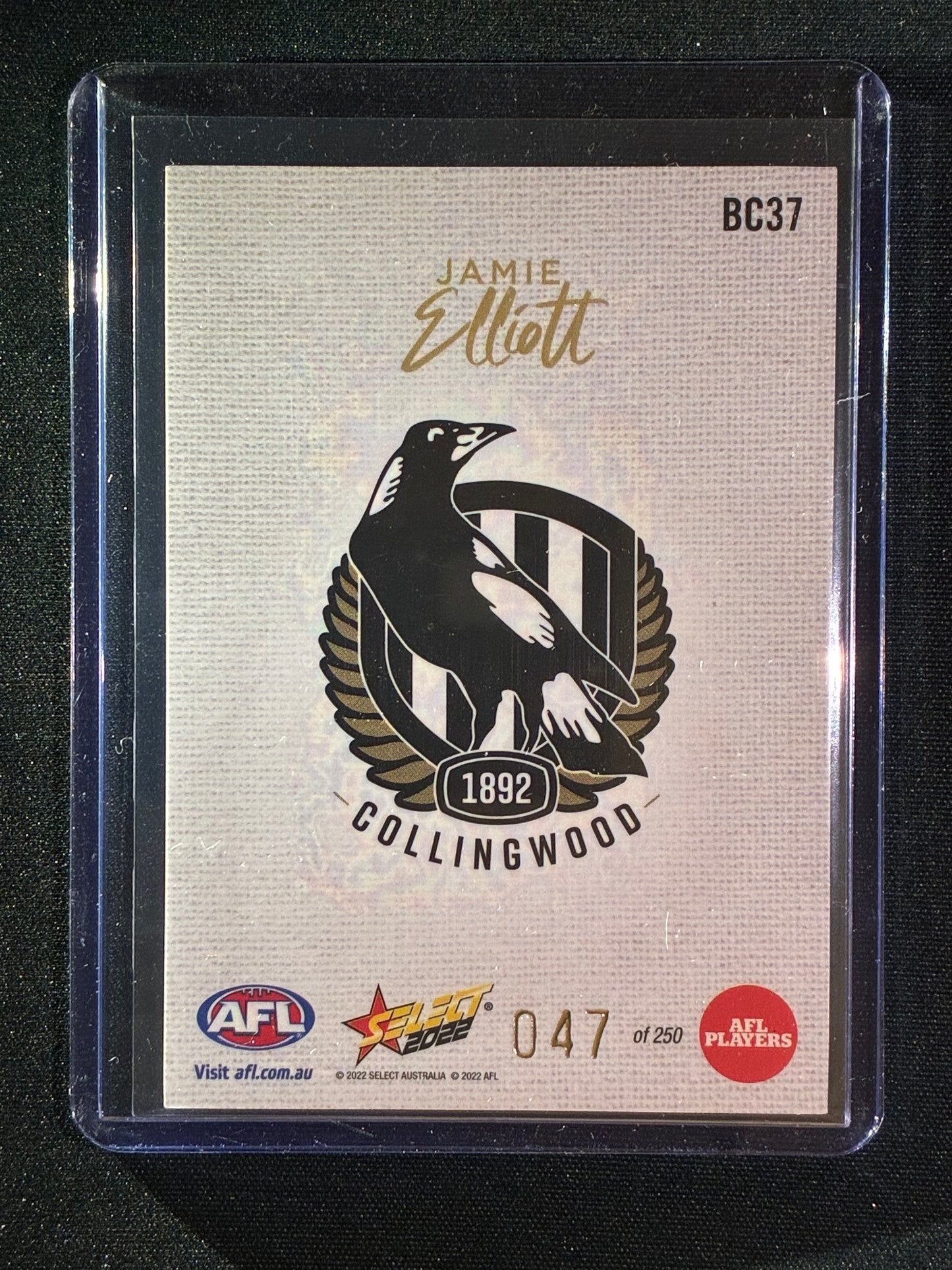 2022 Footy Stars JAMIE ELLIOTT Blank Canvas 47/250