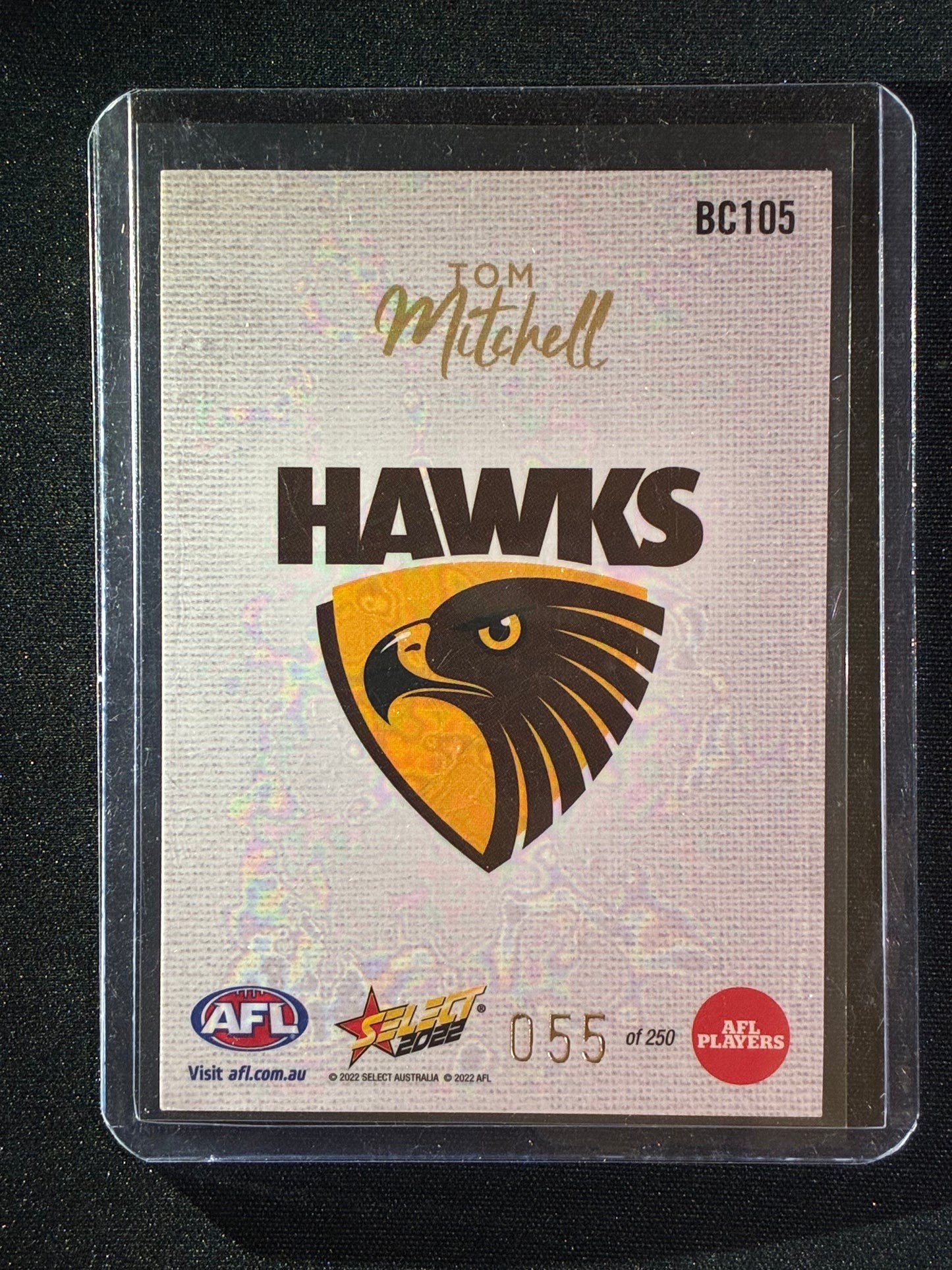 2022 Footy Stars TOM MITCHELL Blank Canvas 55/250