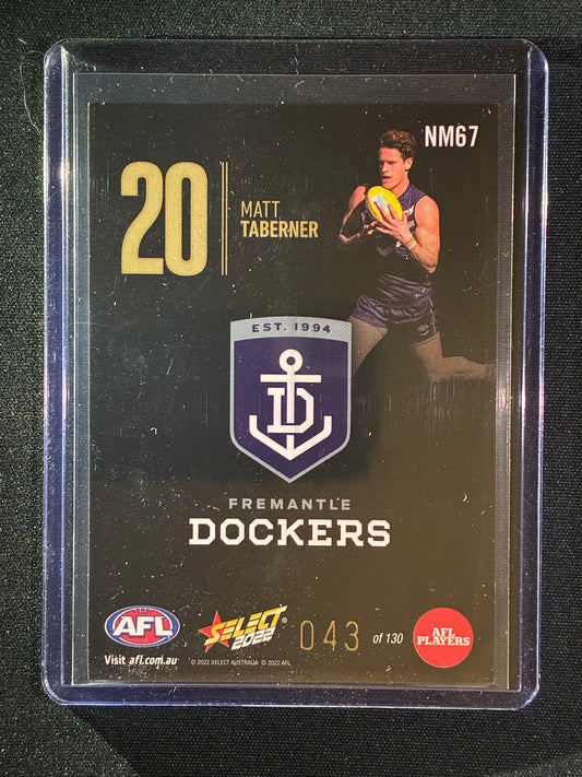 2022 Footy Stars MATT TABERNER Numbers Midnight 43/130