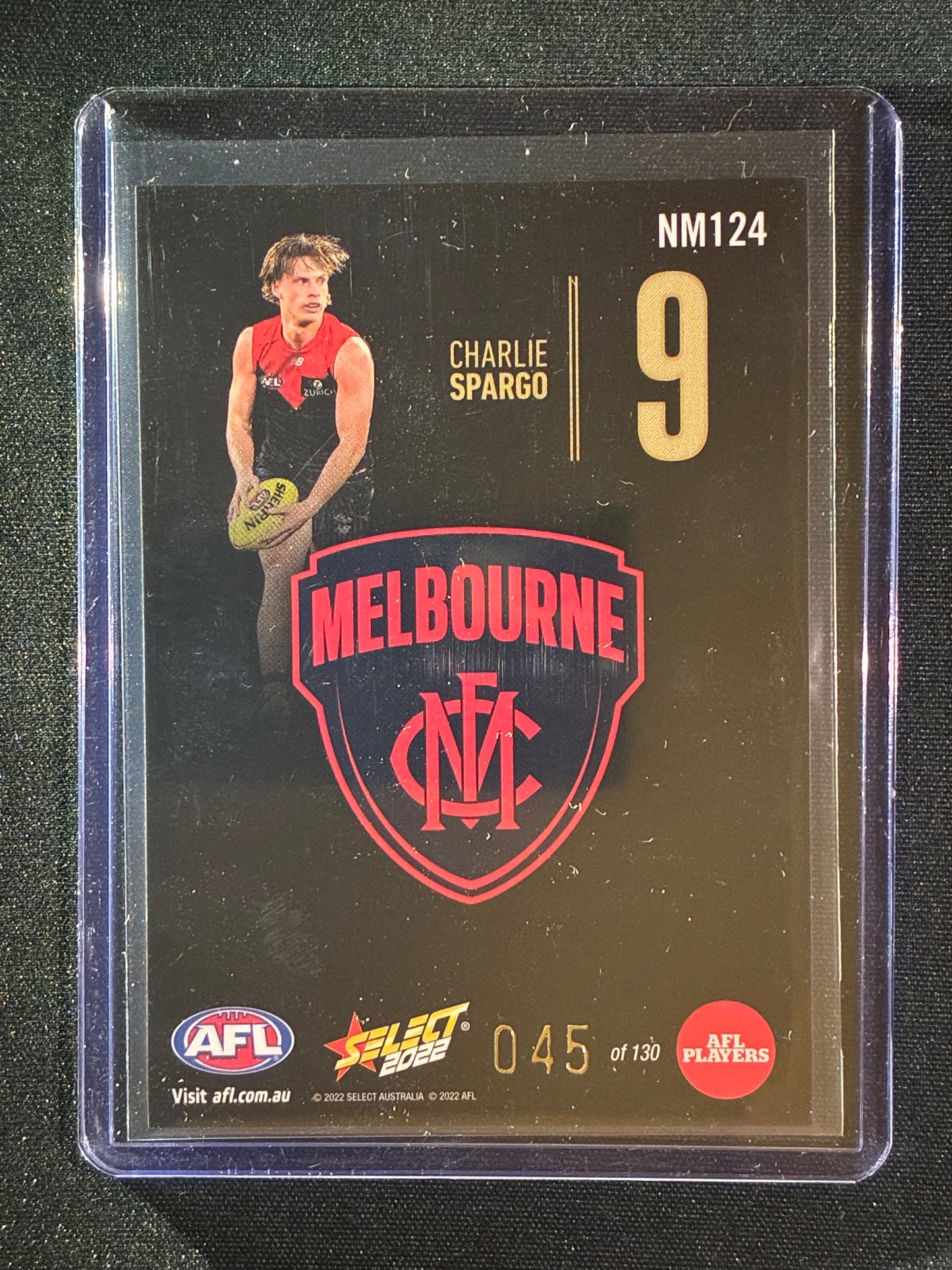 2022 Footy Stars CHARLIE SPARGO Numbers Midnight 45/130