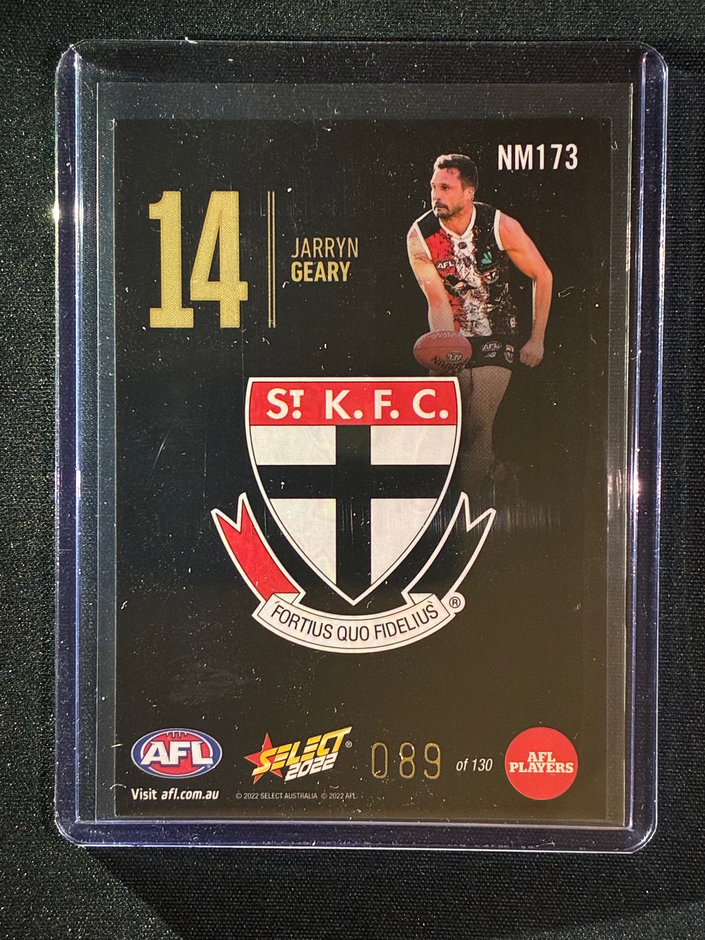2022 Footy Stars JARRYN GEARY Numbers Midnight 89/130