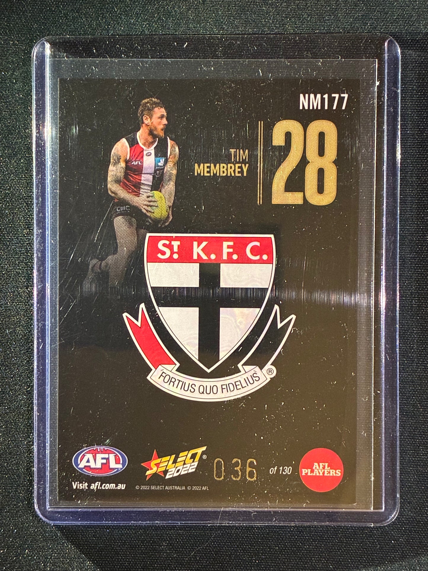 2022 Footy Stars TIM MEMBREY Numbers Midnight 36/130