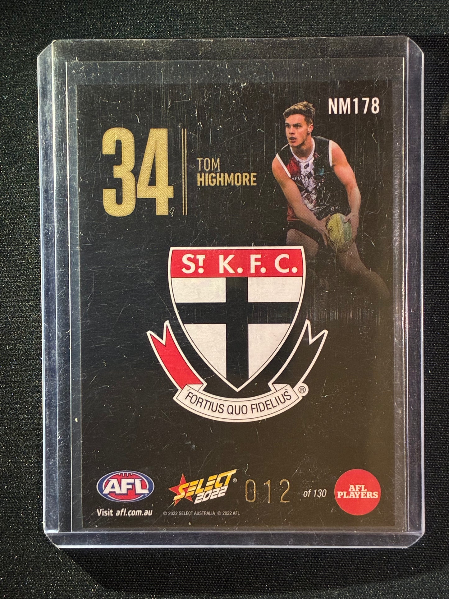 2022 Footy Stars TOM HIGHMORE Numbers Midnight 12/130