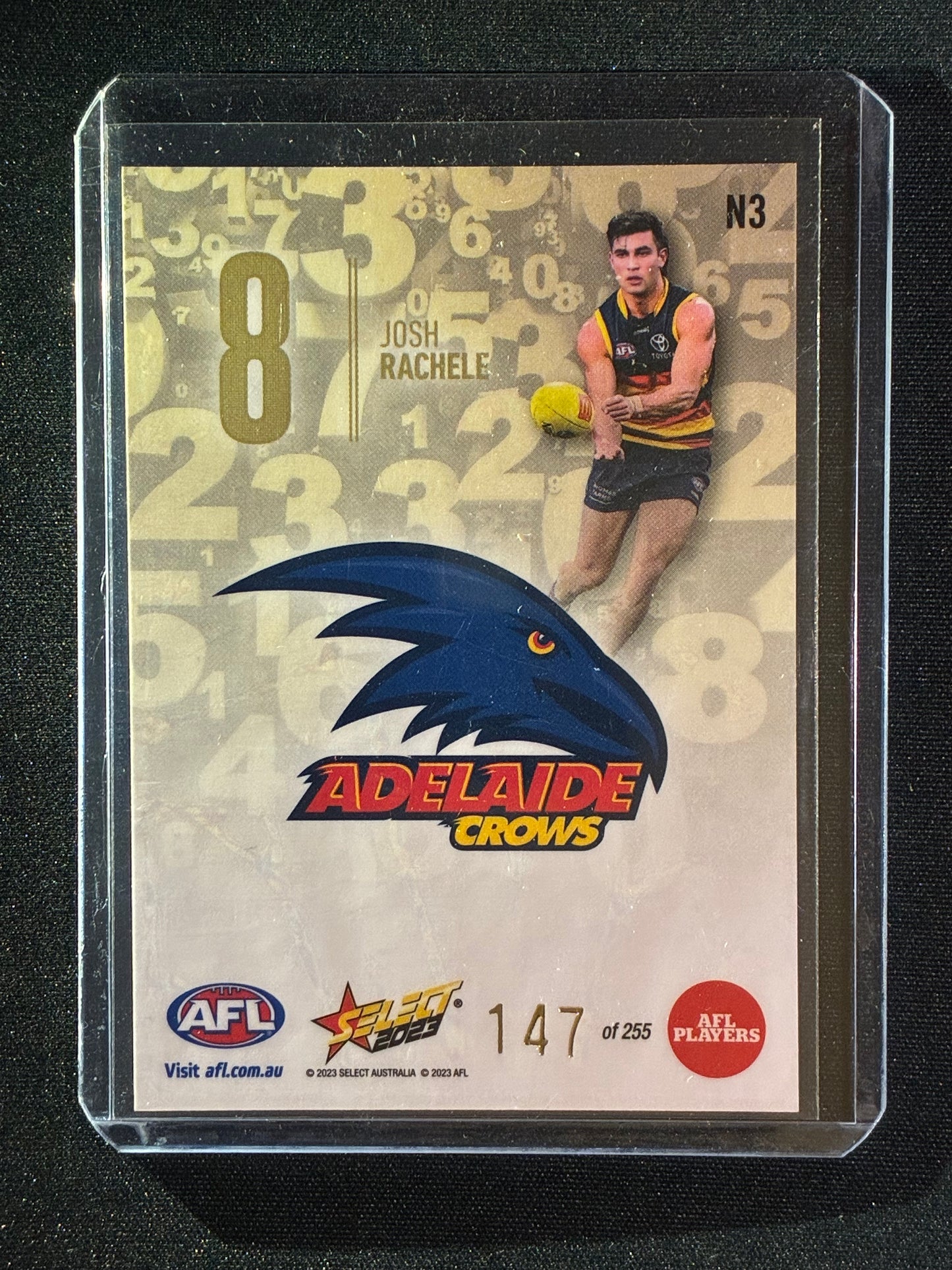 2023 Footy Stars JOSH RACHELE Numbers Gold 147/255
