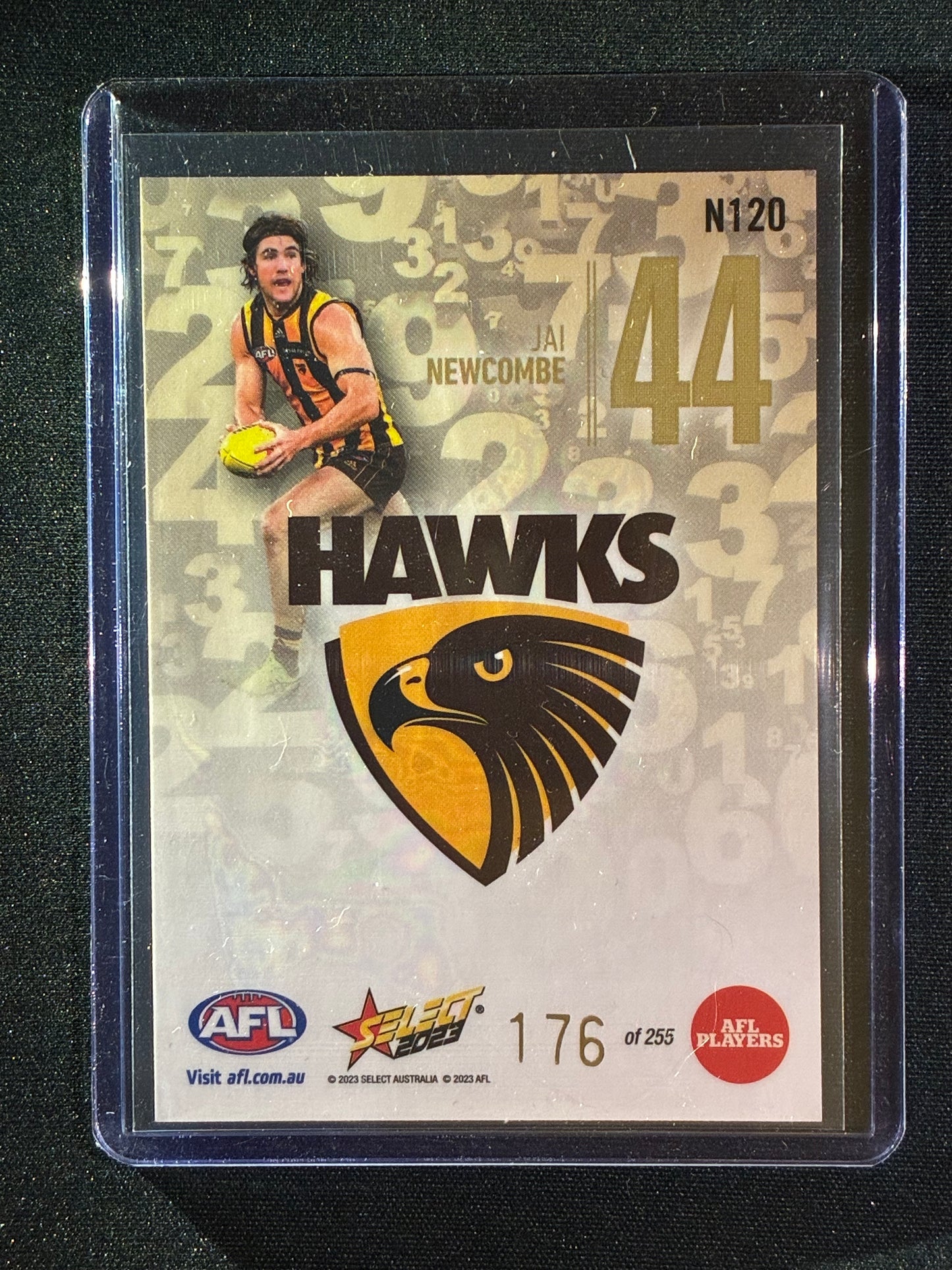2023 Footy Stars JAI NEWCOMBE Numbers Gold 176/255