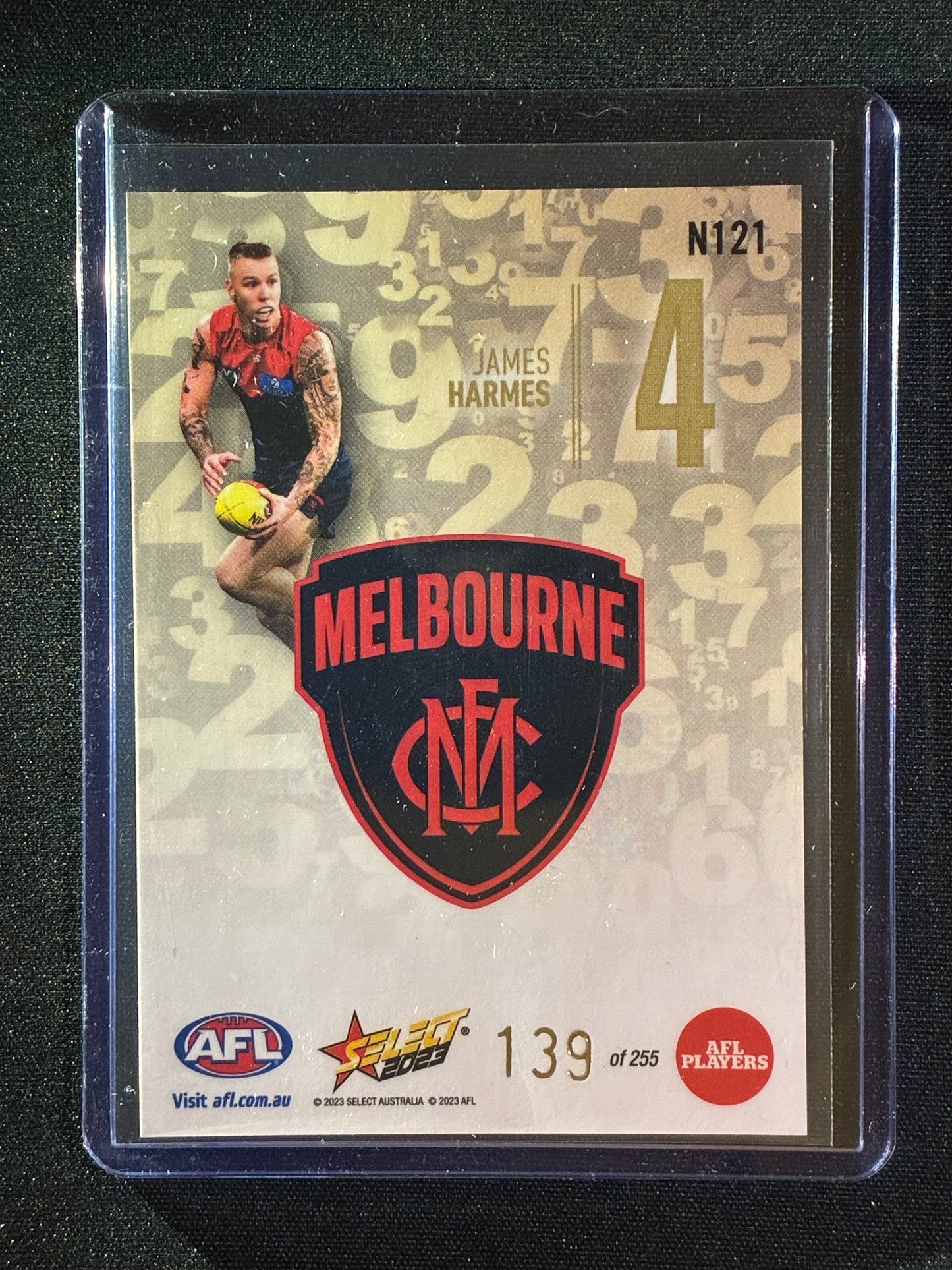 2023 Footy Stars JAMES HARMES Numbers Gold 139/255