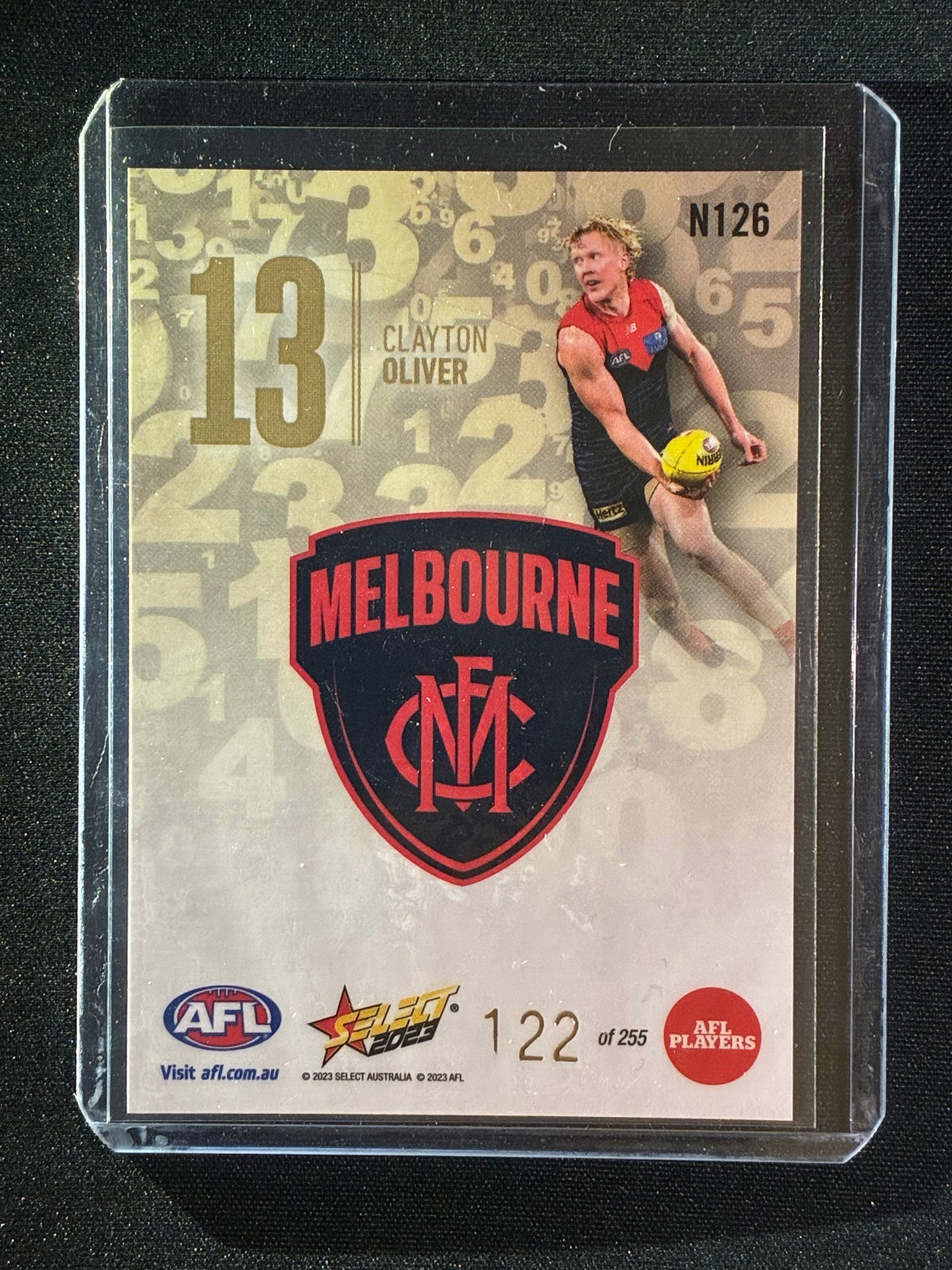 2023 Footy Stars CLAYTON OLIVER Numbers Gold 122/255