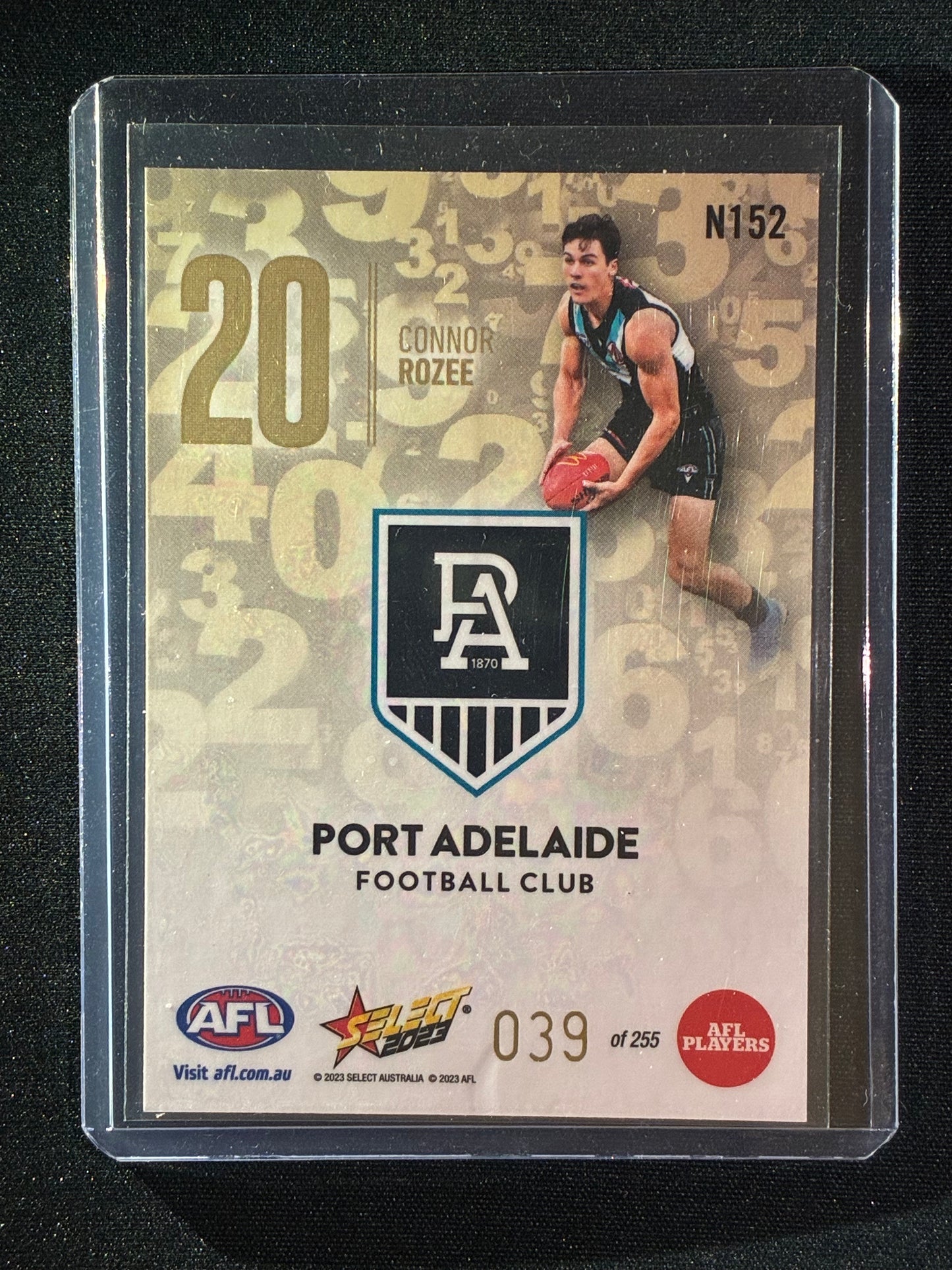 2023 Footy Stars CONNOR ROZEE Numbers Gold 39/255