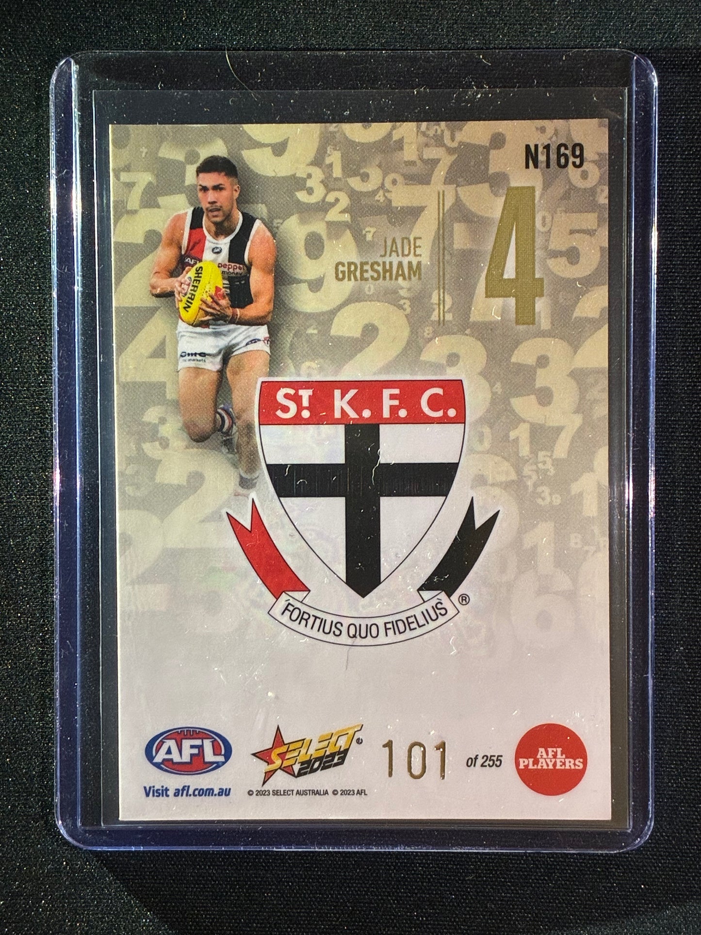 2023 Footy Stars JADE GRESHAM Numbers Gold 101/255