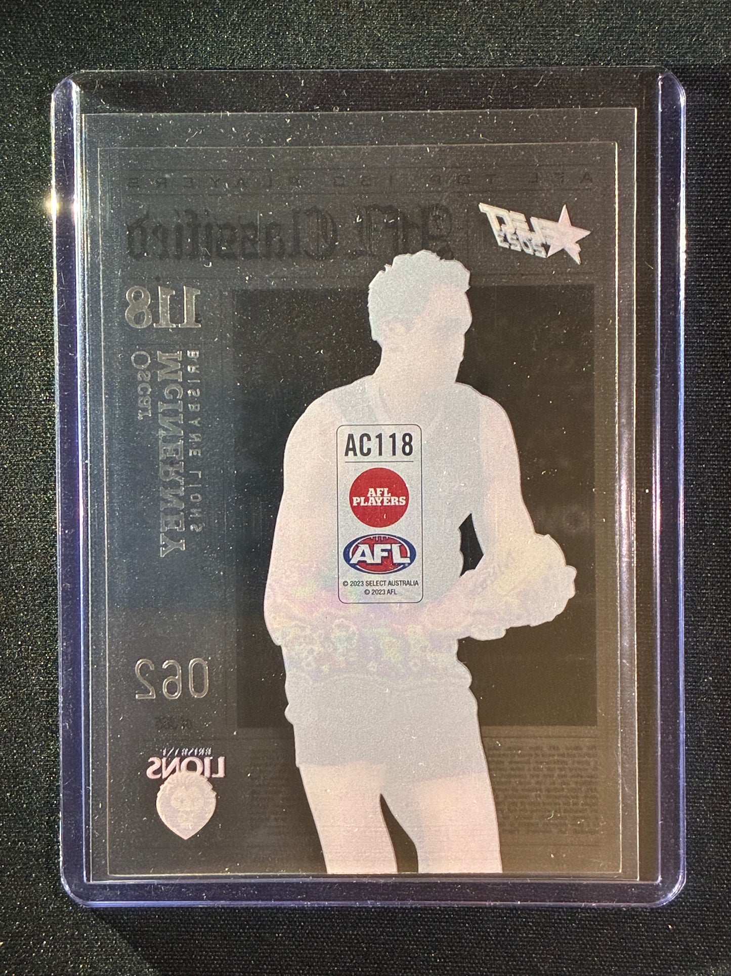 2023 Footy Stars OSCAR MCINERNEY AFL Classified Acetate 62/365